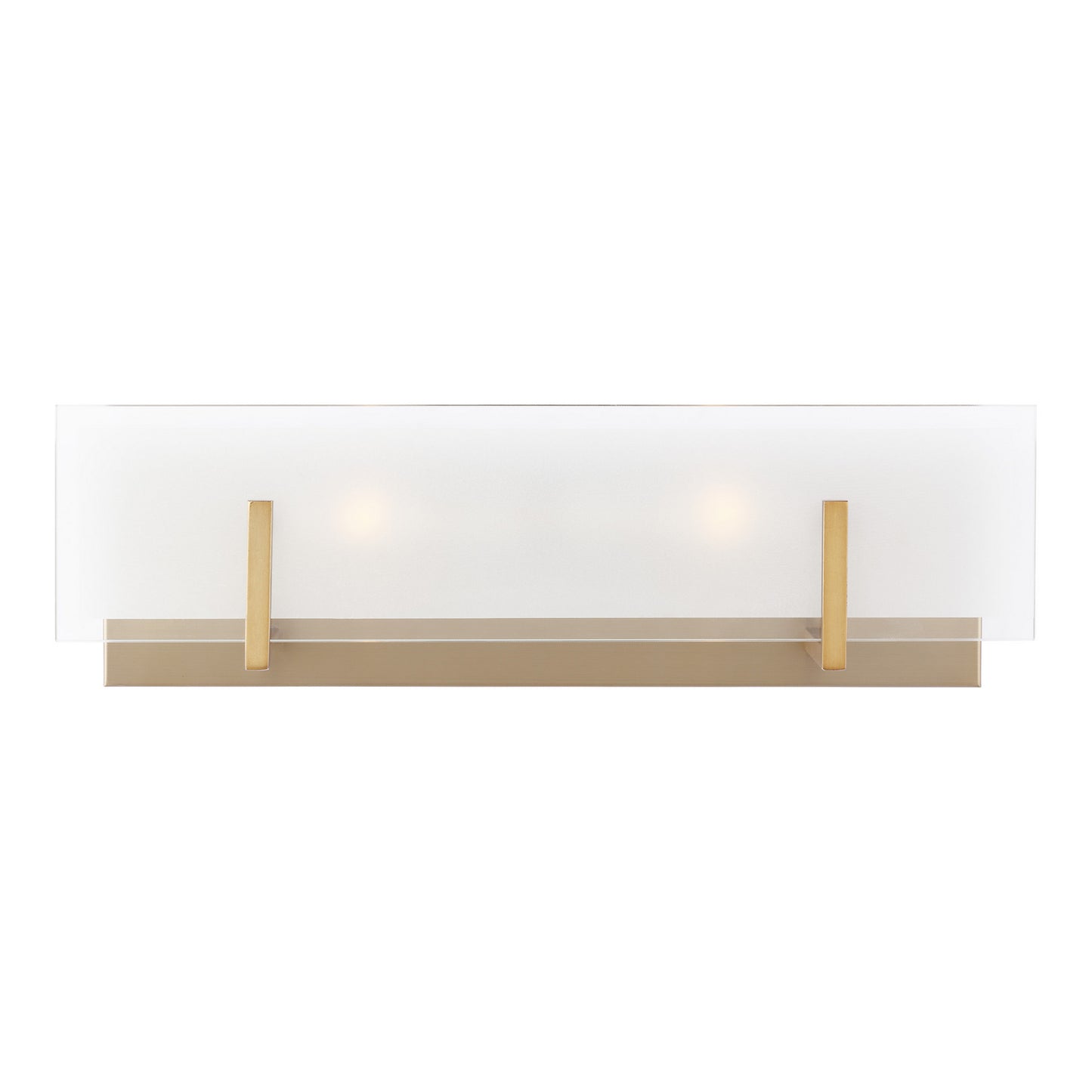 Syll Two Light Wall / Bath in Satin Brass