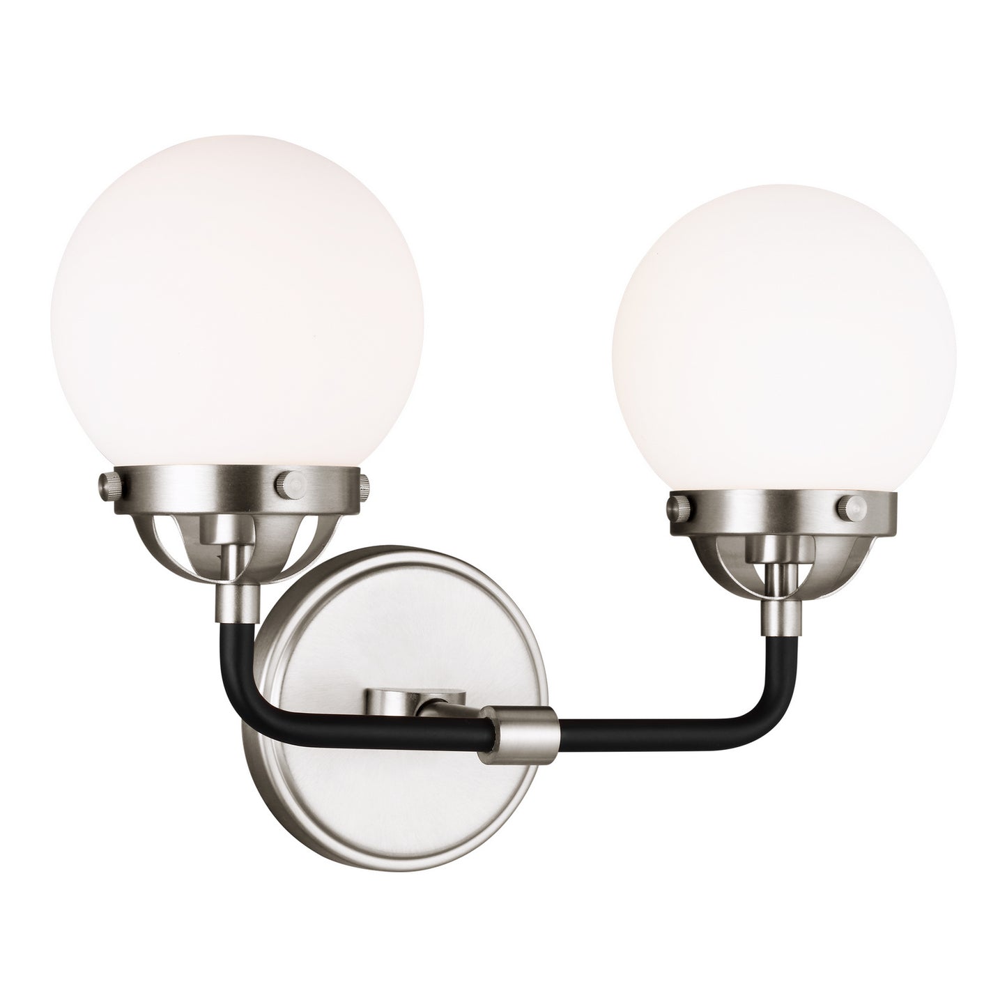 Cafe Two Light Wall / Bath in Brushed Nickel