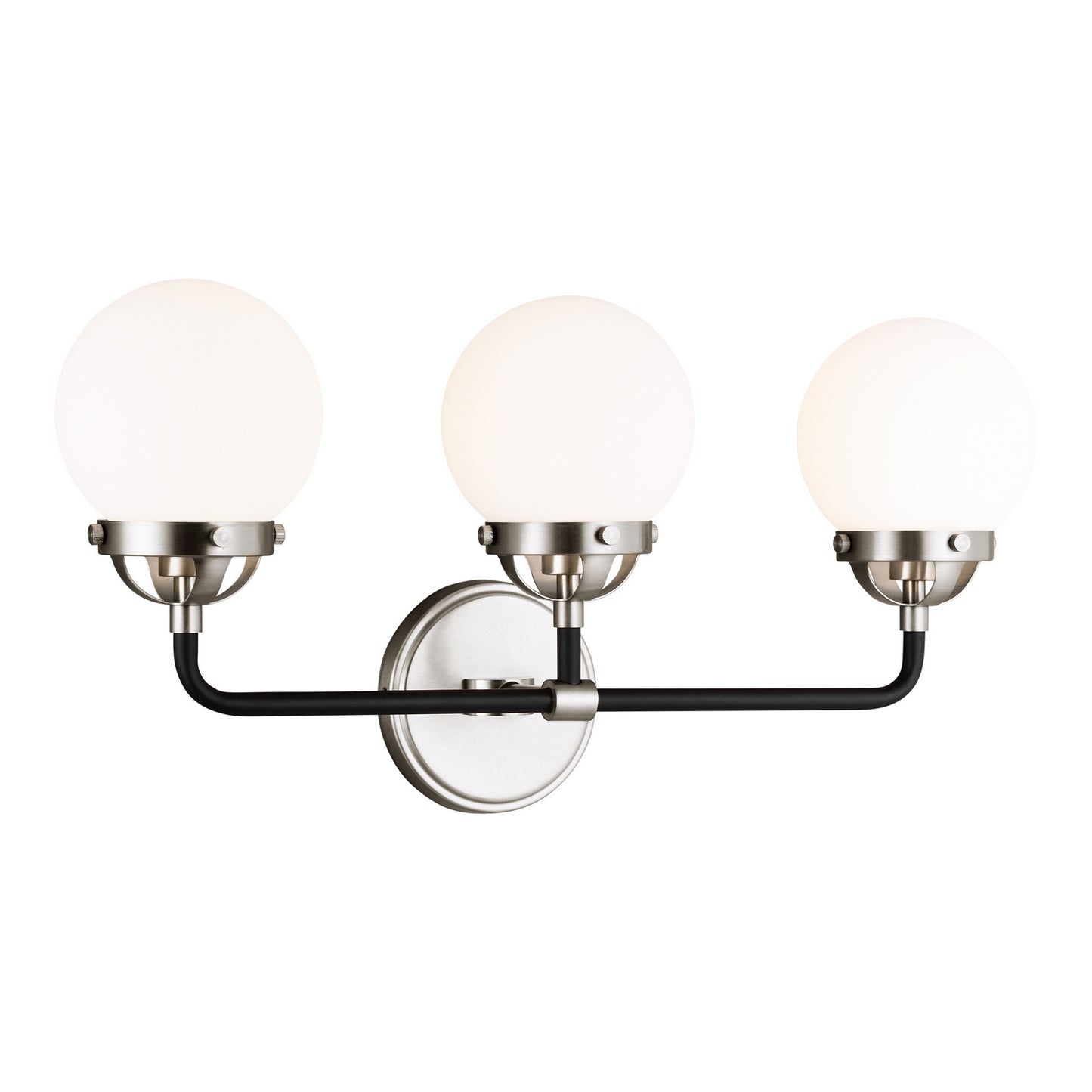 Cafe Three Light Wall / Bath in Brushed Nickel