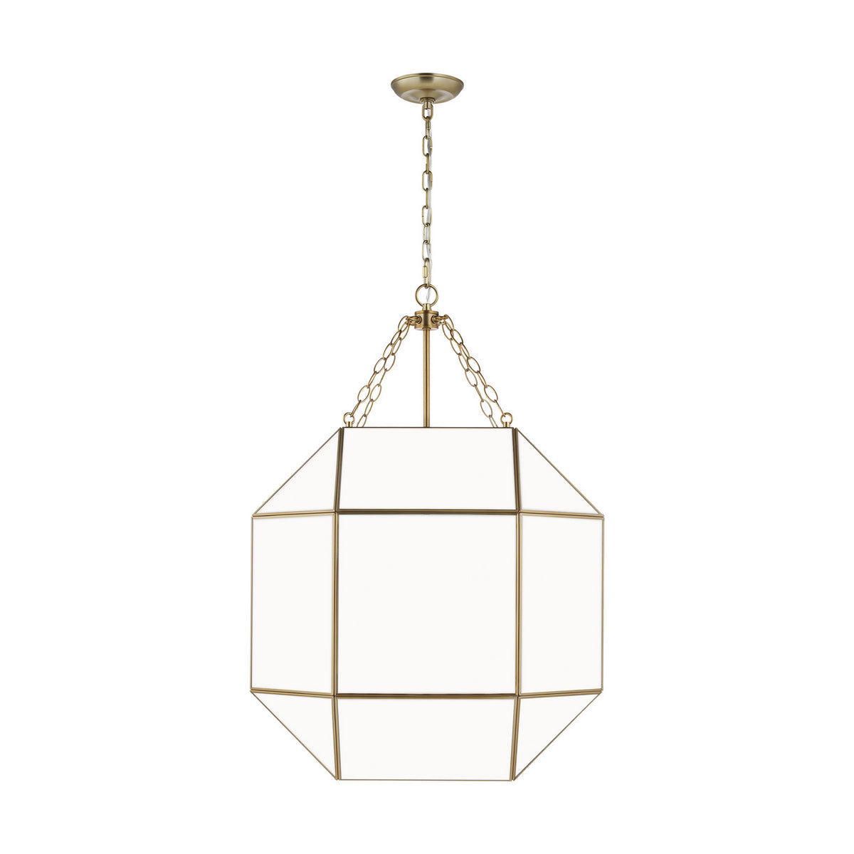 Morrison Four Light Lantern in Satin Brass