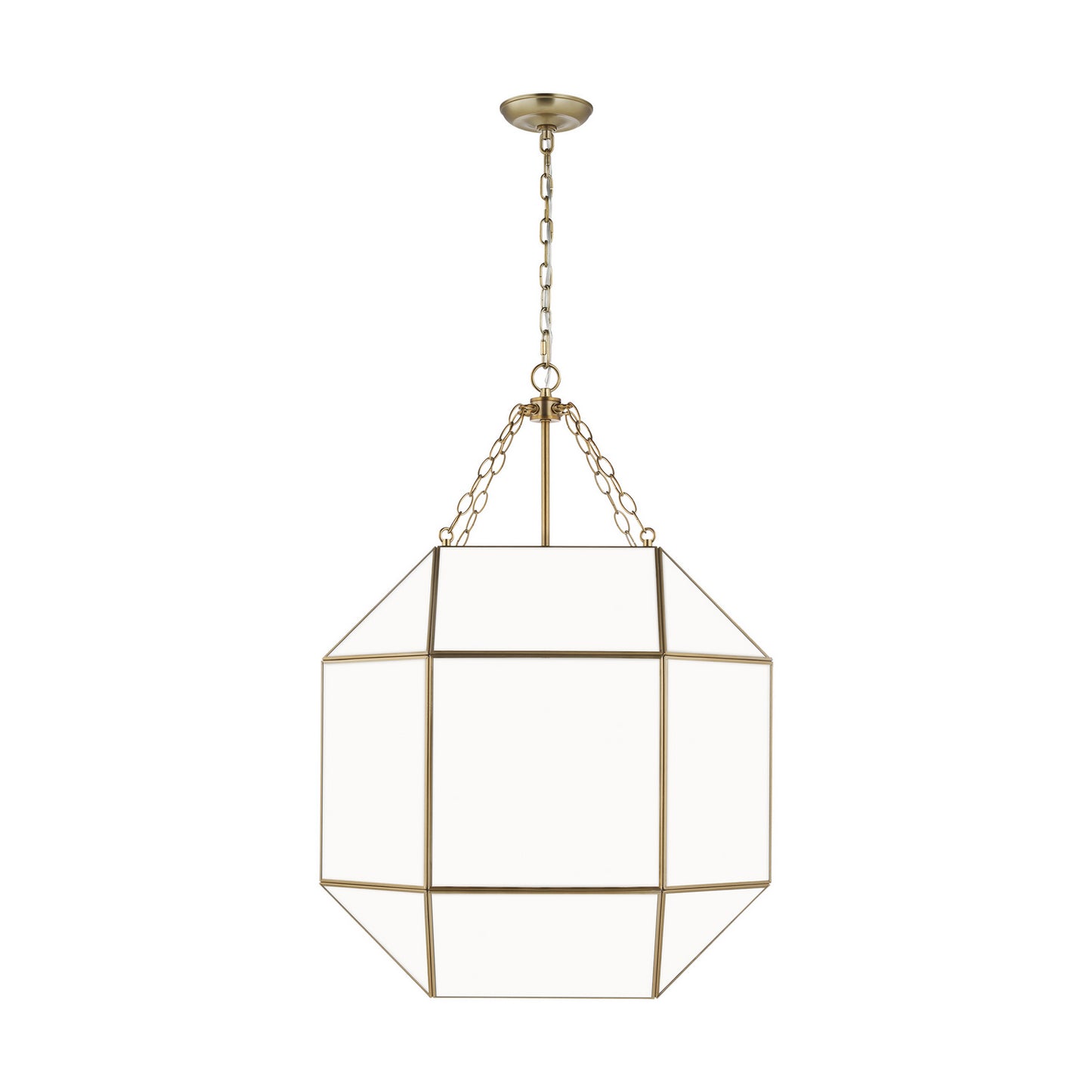 Morrison Four Light Lantern in Satin Brass