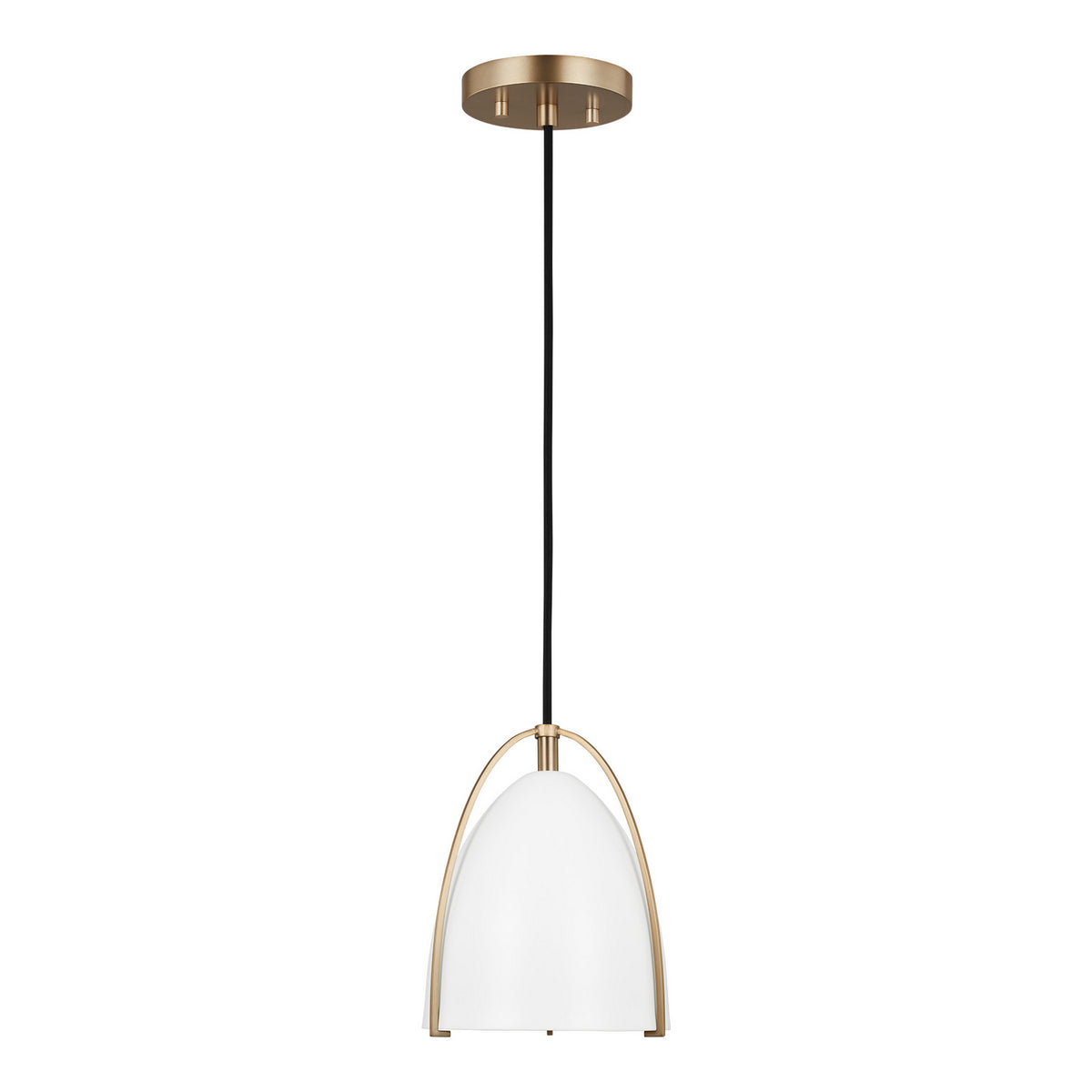 Norman One Light Mini-Pendant in Satin Brass
