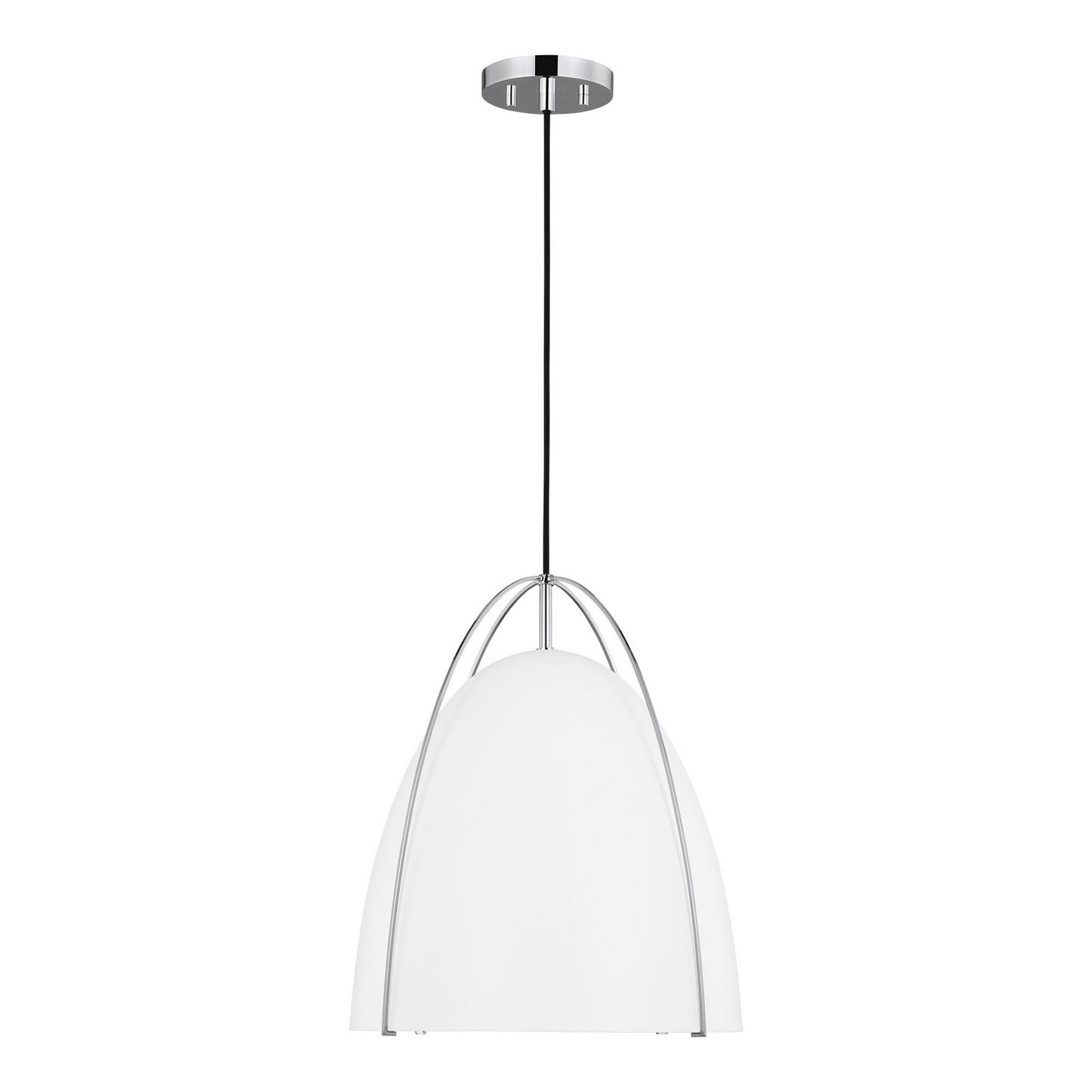 Norman One Light Pendant in Chrome
