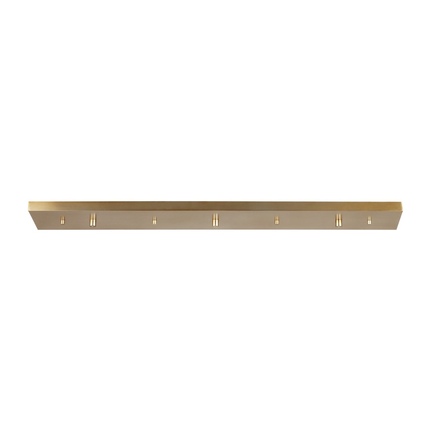 Multi-Port Canopy Three Light Linear Canopy in Satin Brass