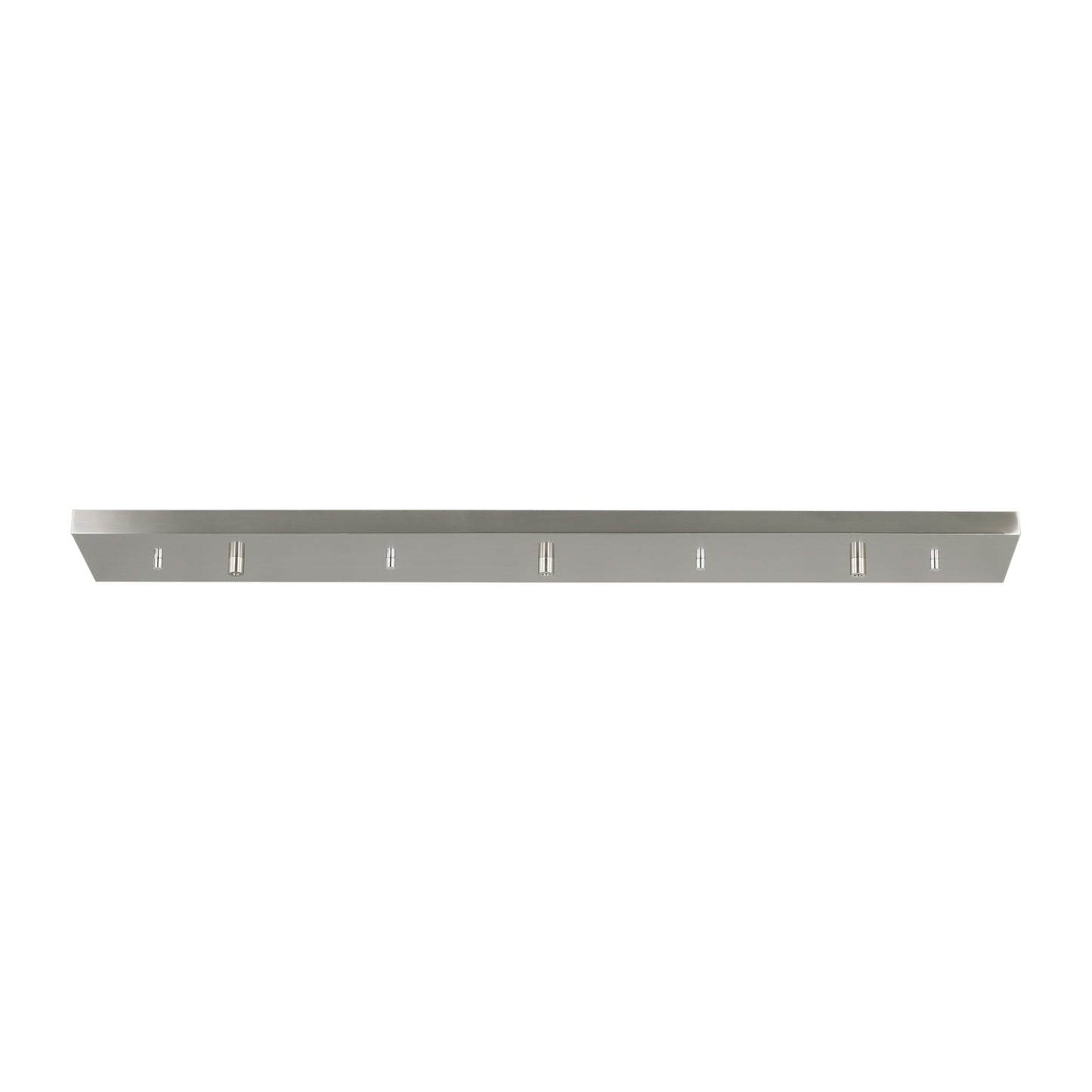 Multi-Port Canopy Three Light Linear Canopy in Brushed Nickel