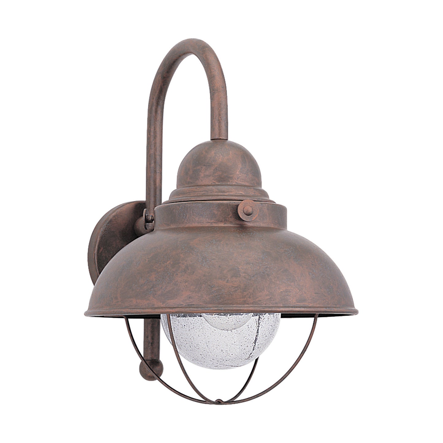 Sebring One Light Outdoor Wall Lantern in Weathered Copper