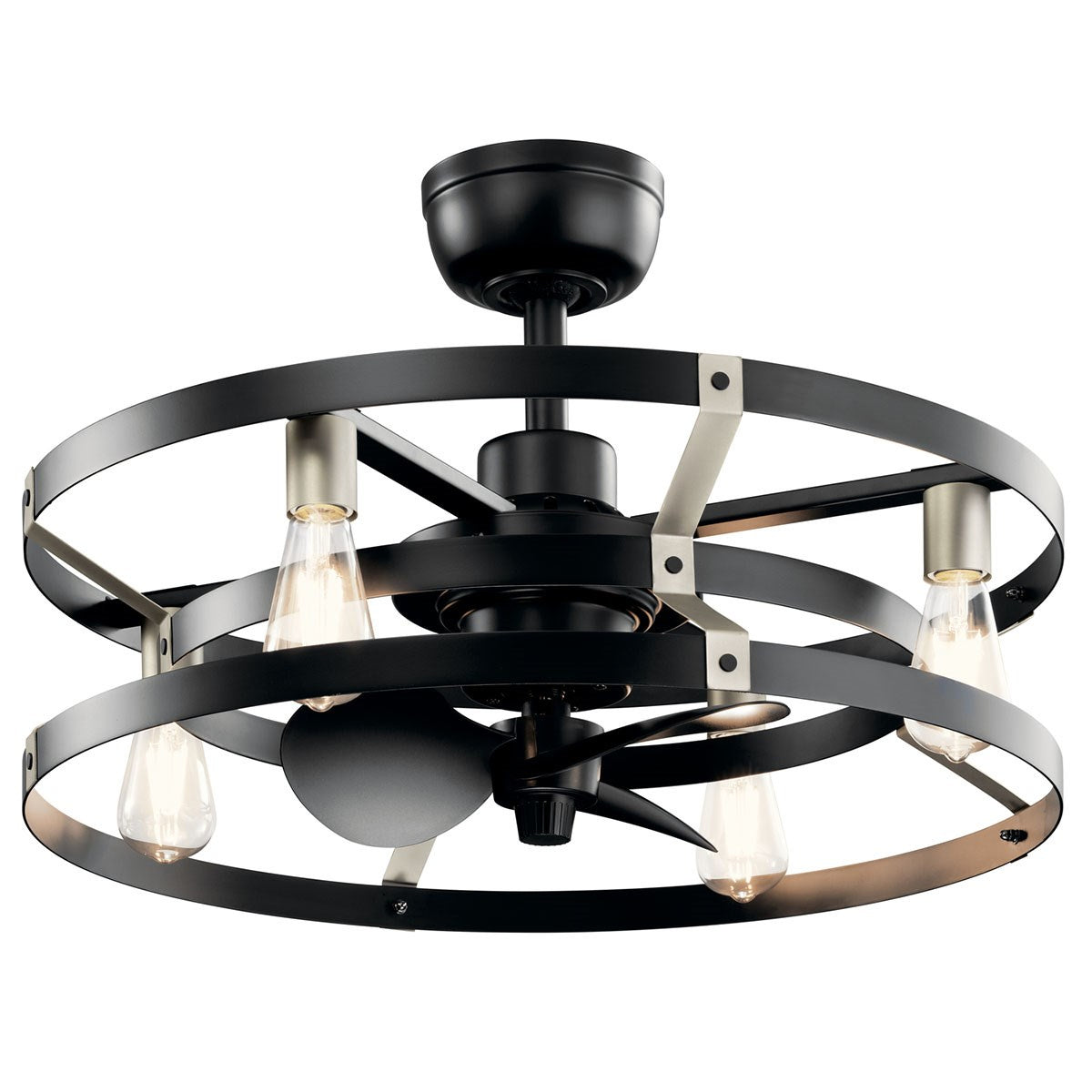 Cavelli 25"Ceiling Fan in Satin Black