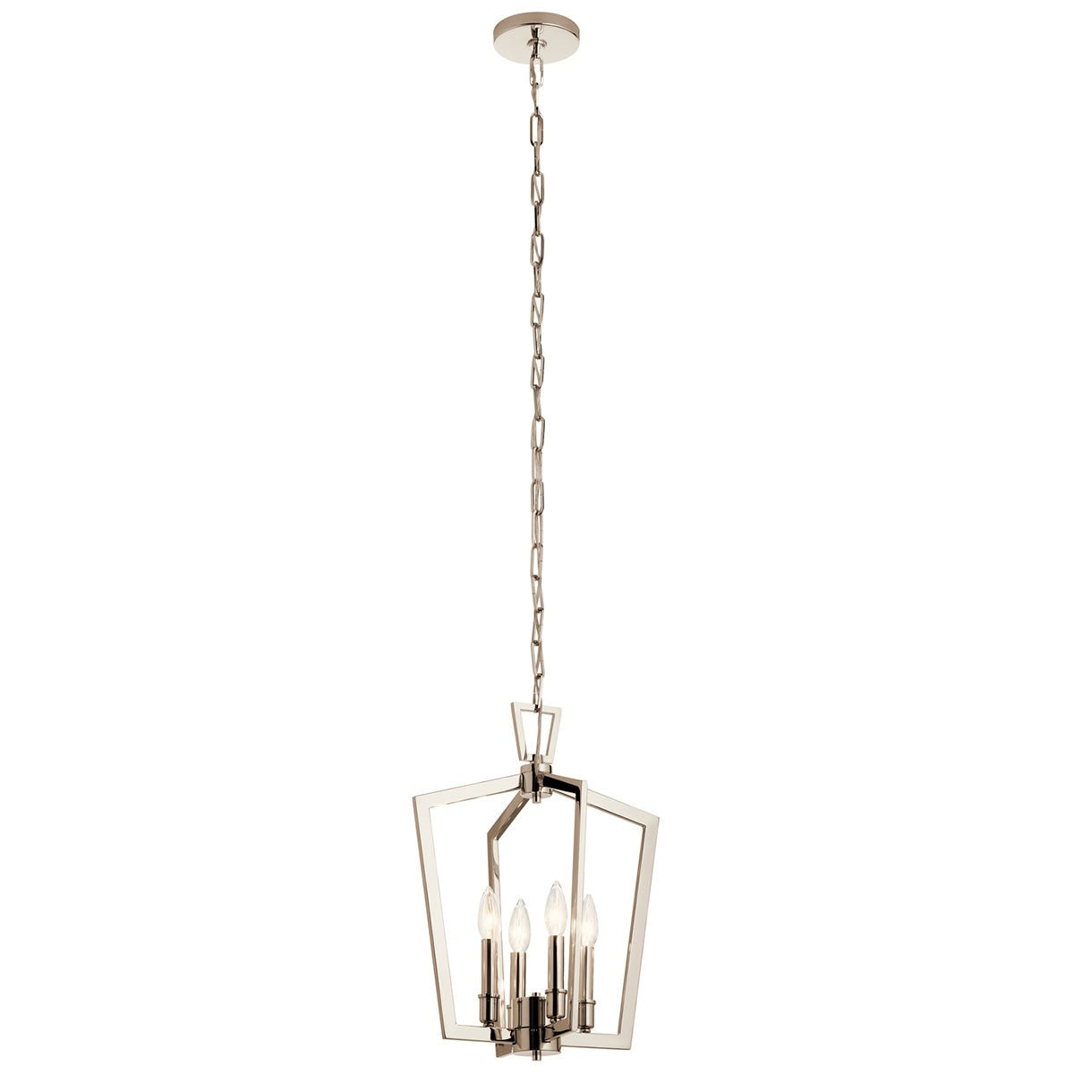 Abbotswell Four Light Pendant in Polished Nickel