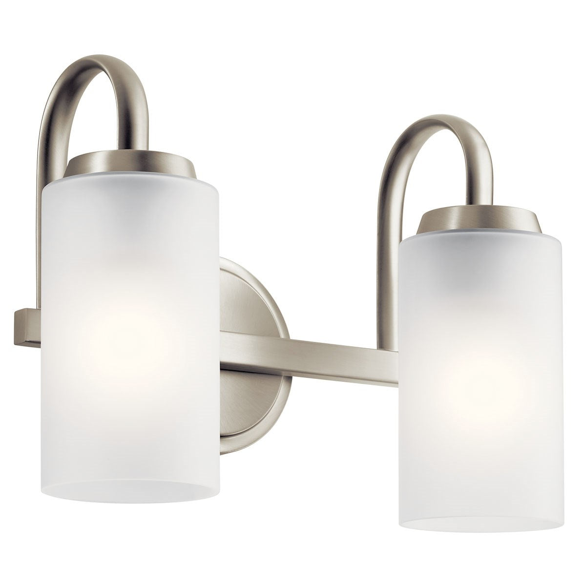 Kennewick Two Light Bath in Brushed Nickel