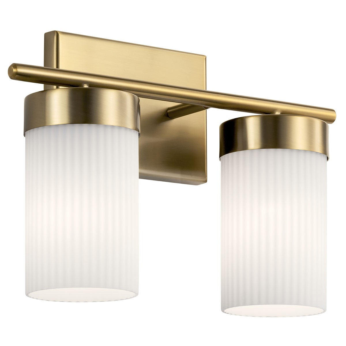 Ciona Two Light Bath in Brushed Natural Brass