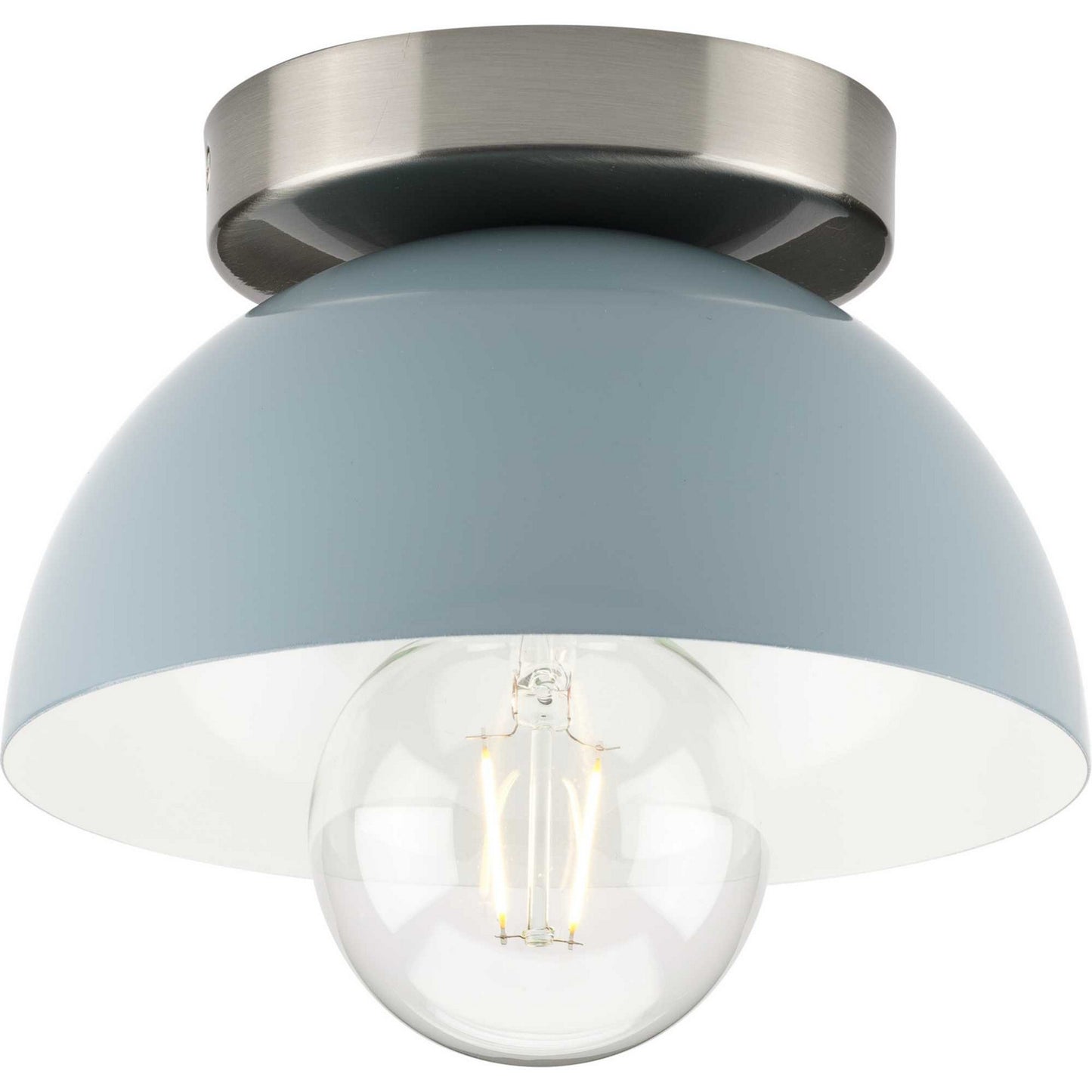 Progress Lighting - P350217-164 - One Light Flush Mount - Eva - Coastal Blue