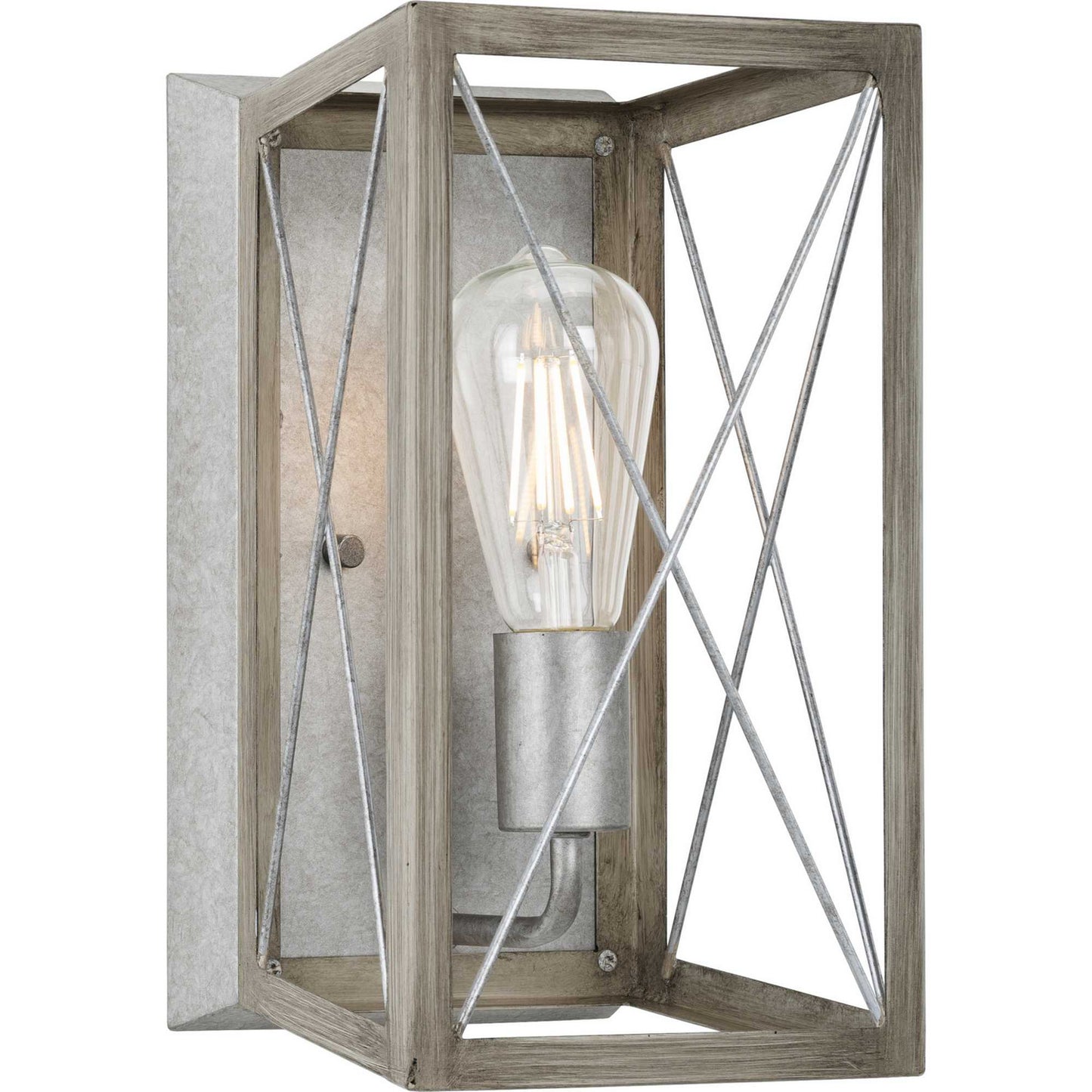 Progress Lighting - P710012-141 - One Light Wall Sconce - Briarwood - Galvanized