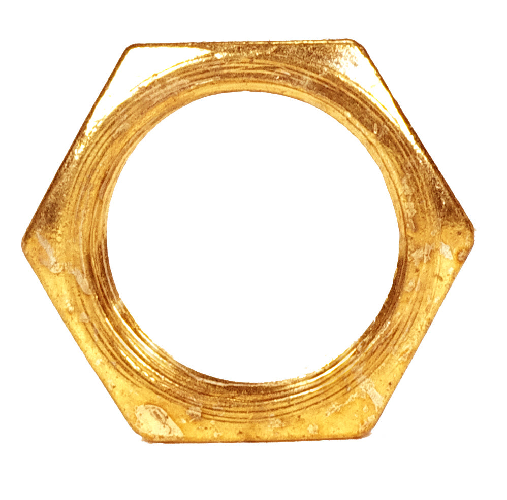 (4-Pack) Locknut in Brass Plated