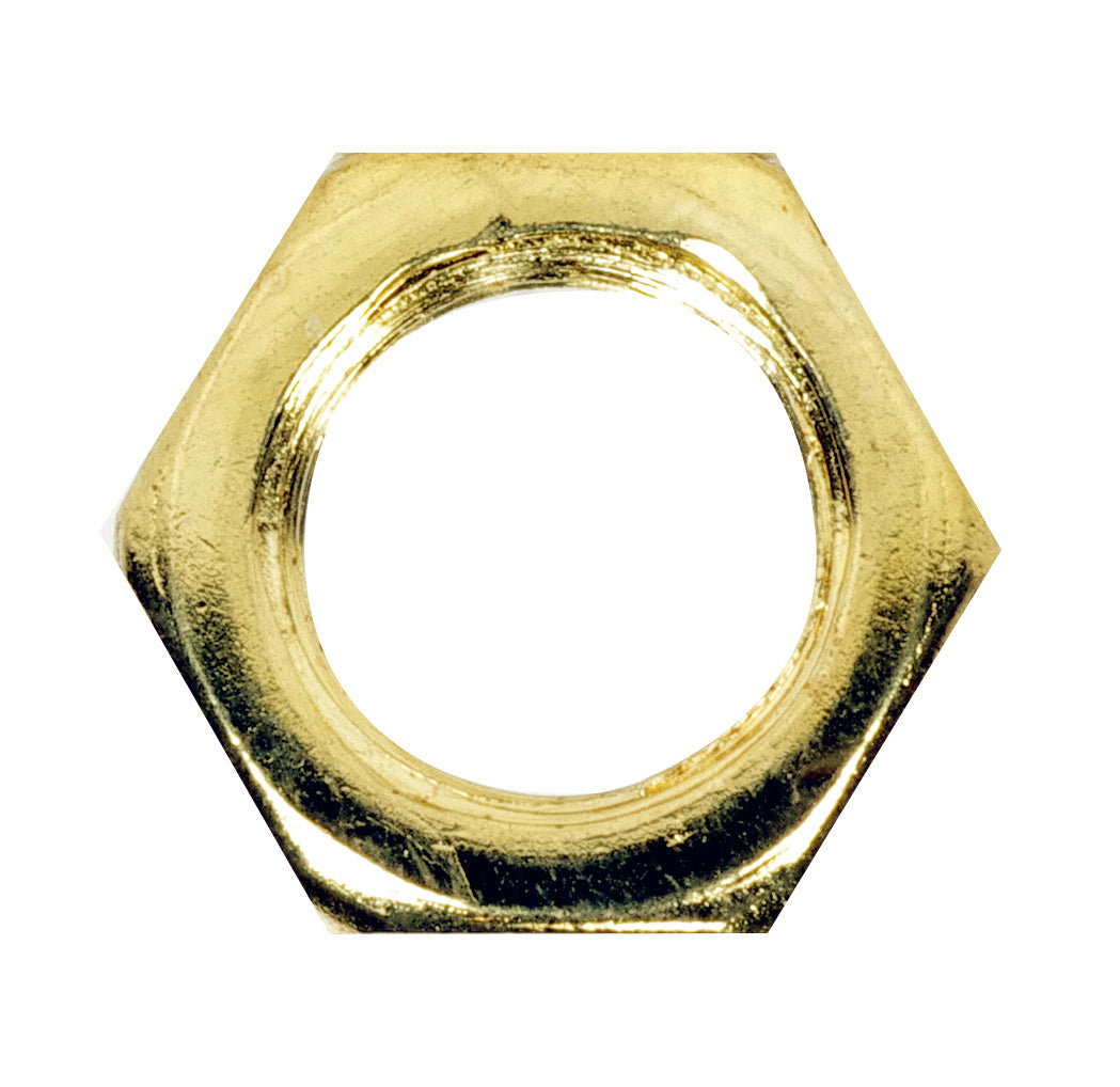 (4-Pack) Locknut in Brass Plated