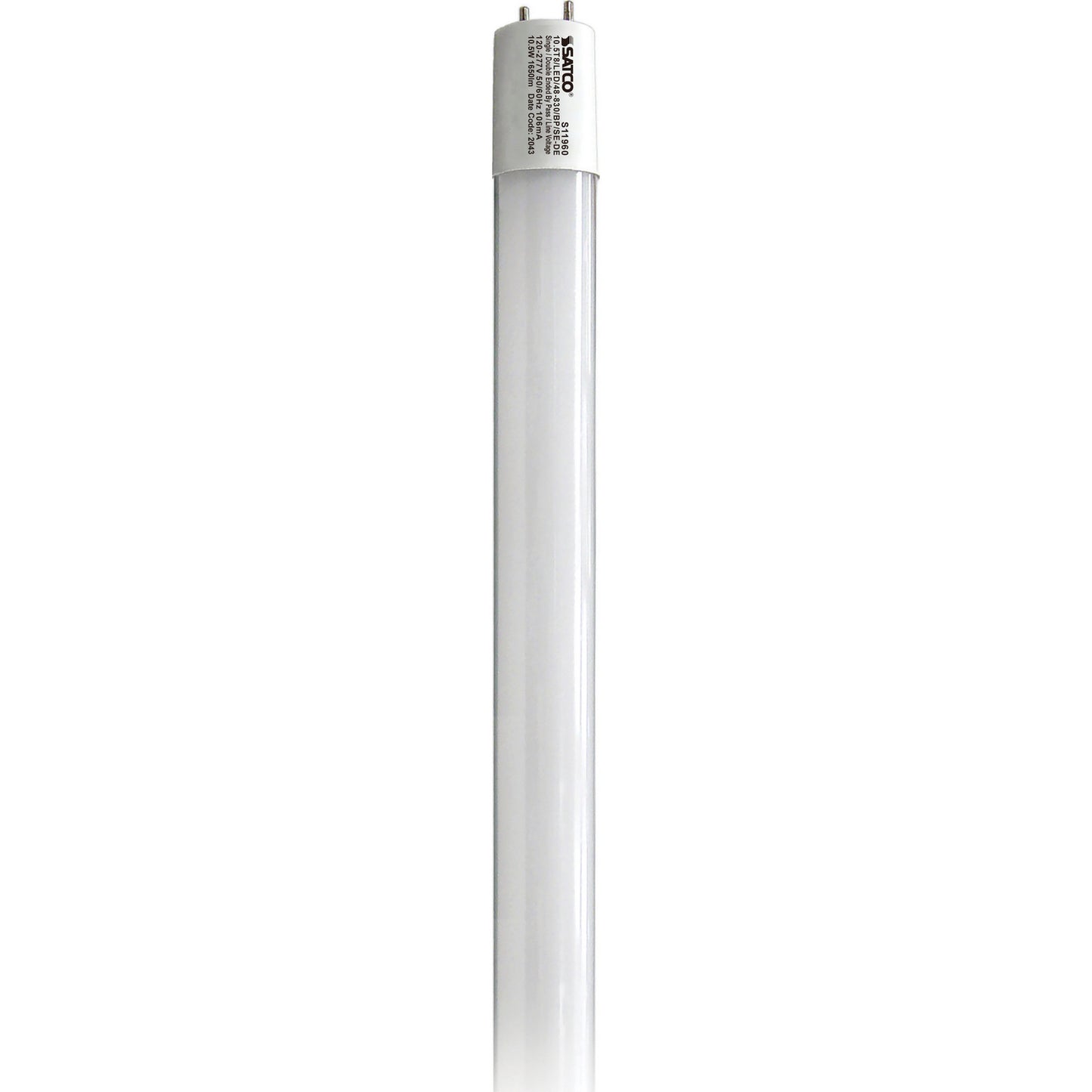 Satco 10.5W T8 Fluorescent – G13 base, 1700 lumens, 3000K Soft White (S11960)