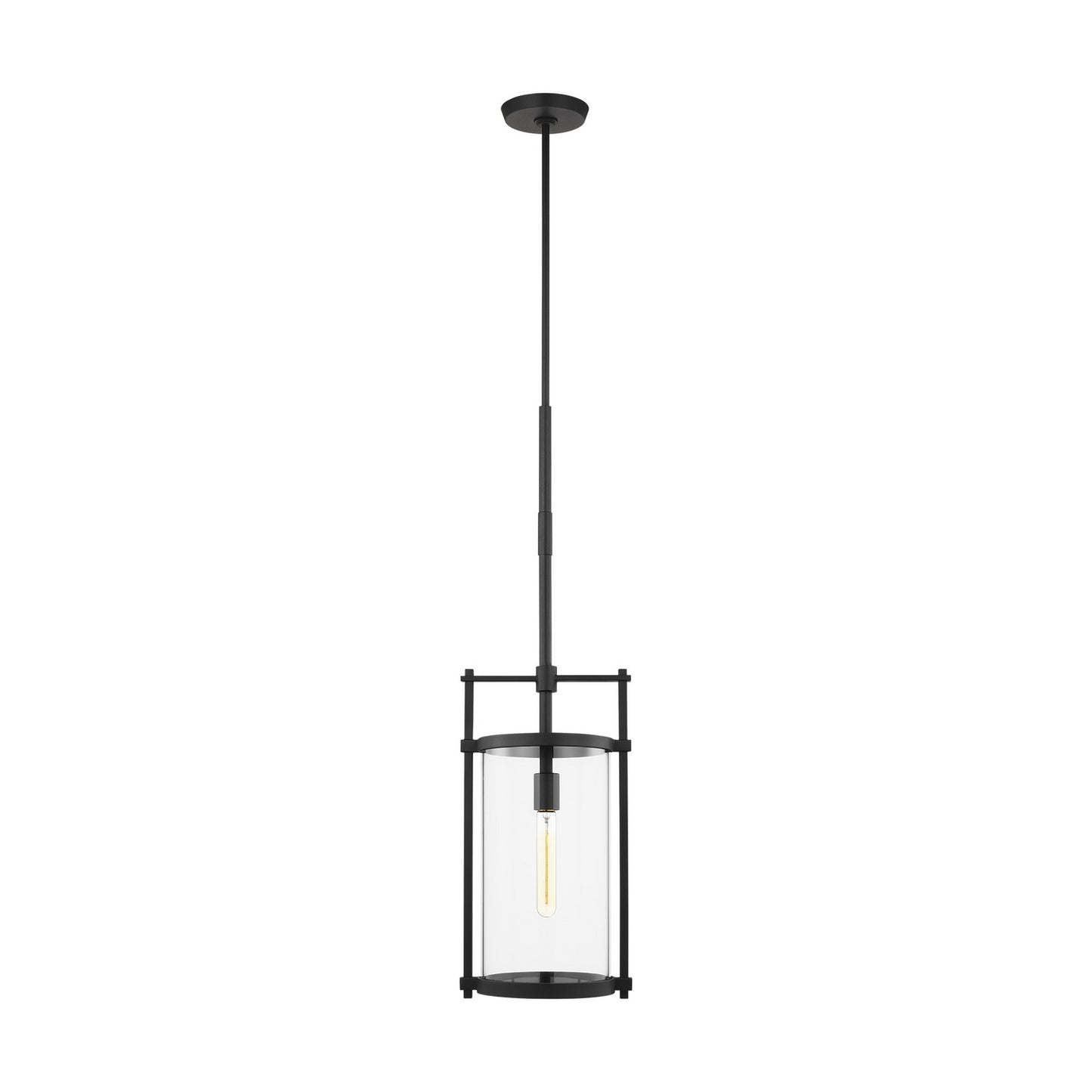 Eastham One Light Outdoor Pendant in Textured Black