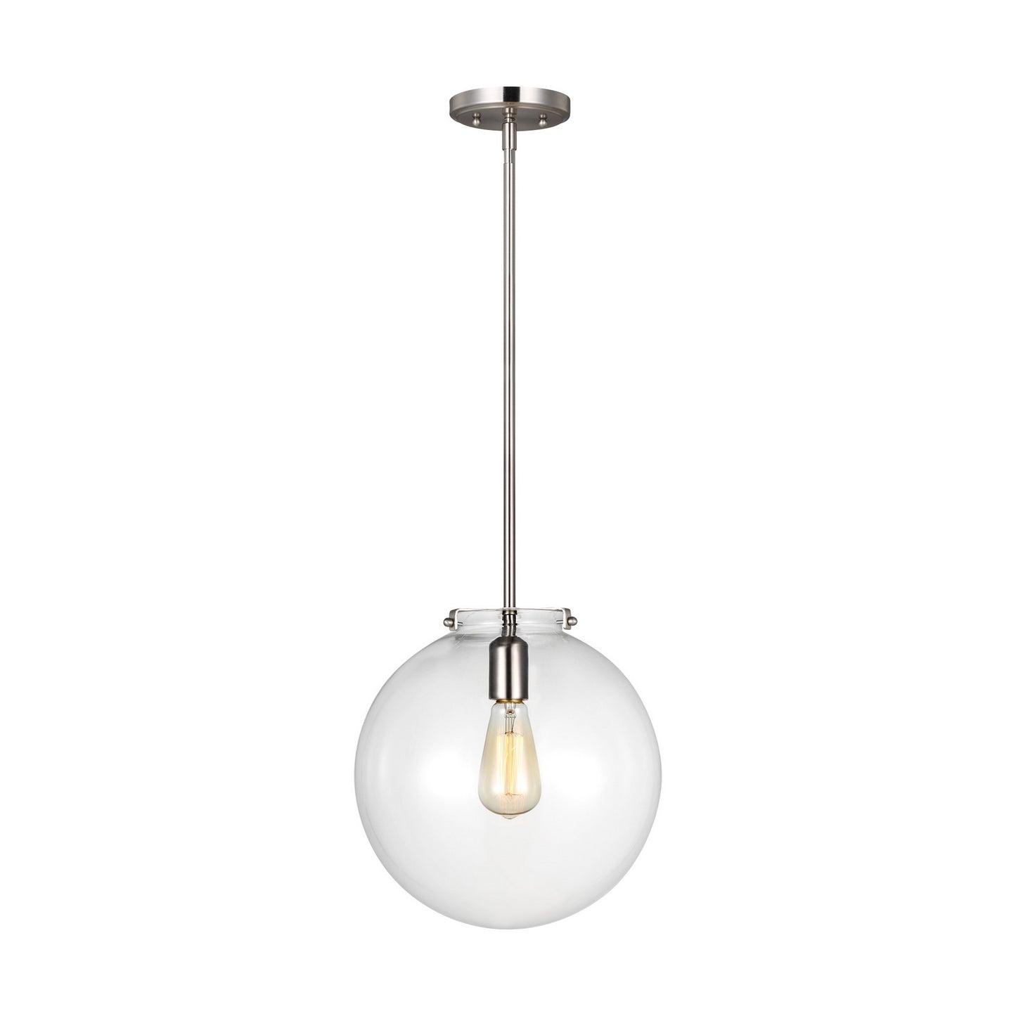 Kate One Light Pendant in Brushed Nickel