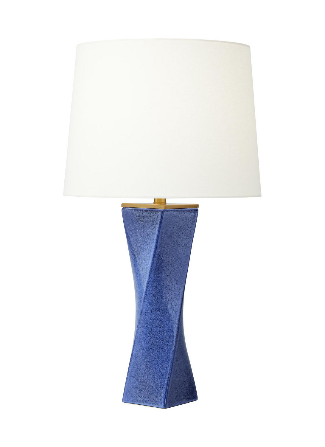 Lagos One Light Table Lamp in Frosted Blue