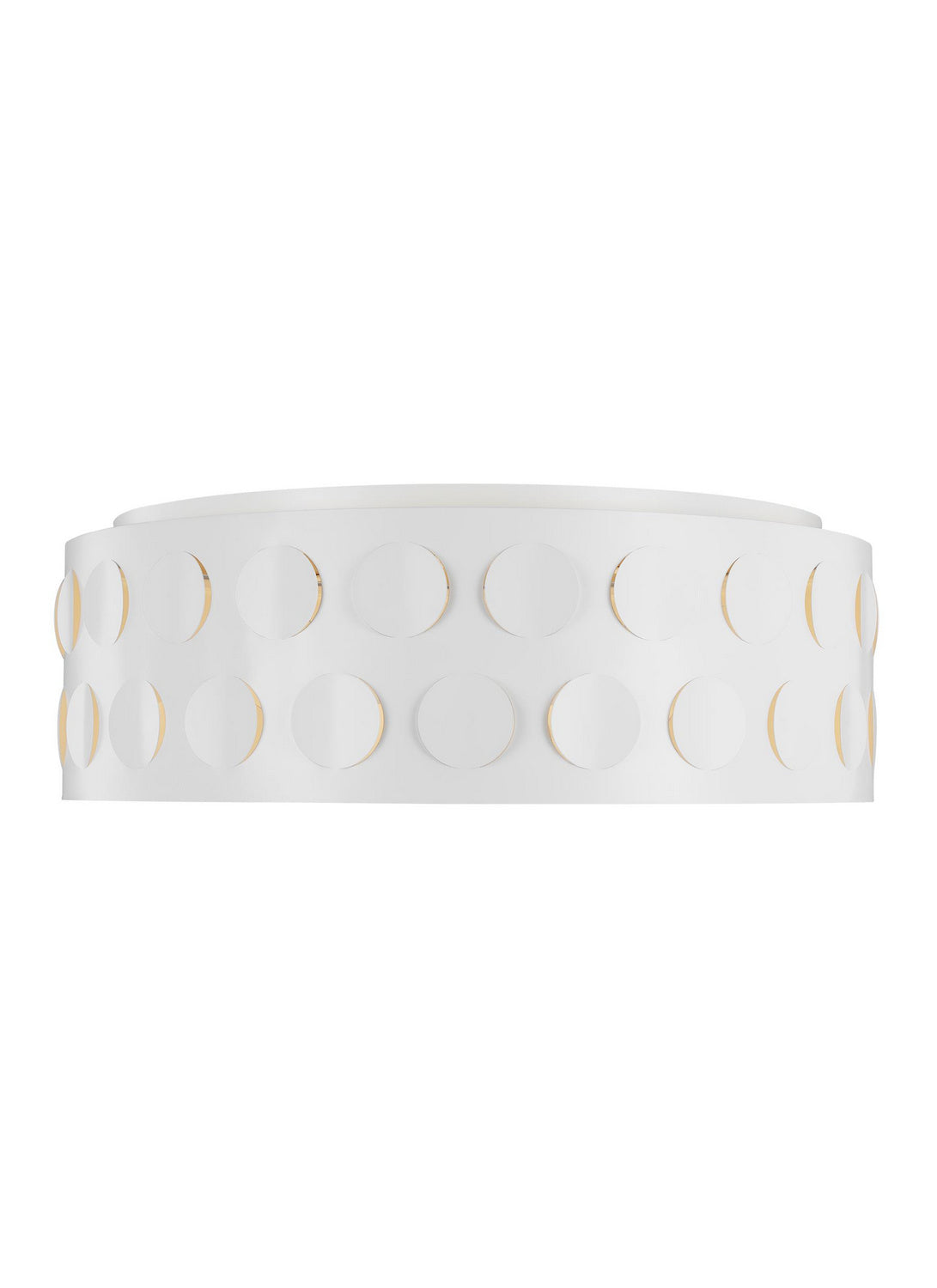 Dottie Four Light Flush Mount in Matte White