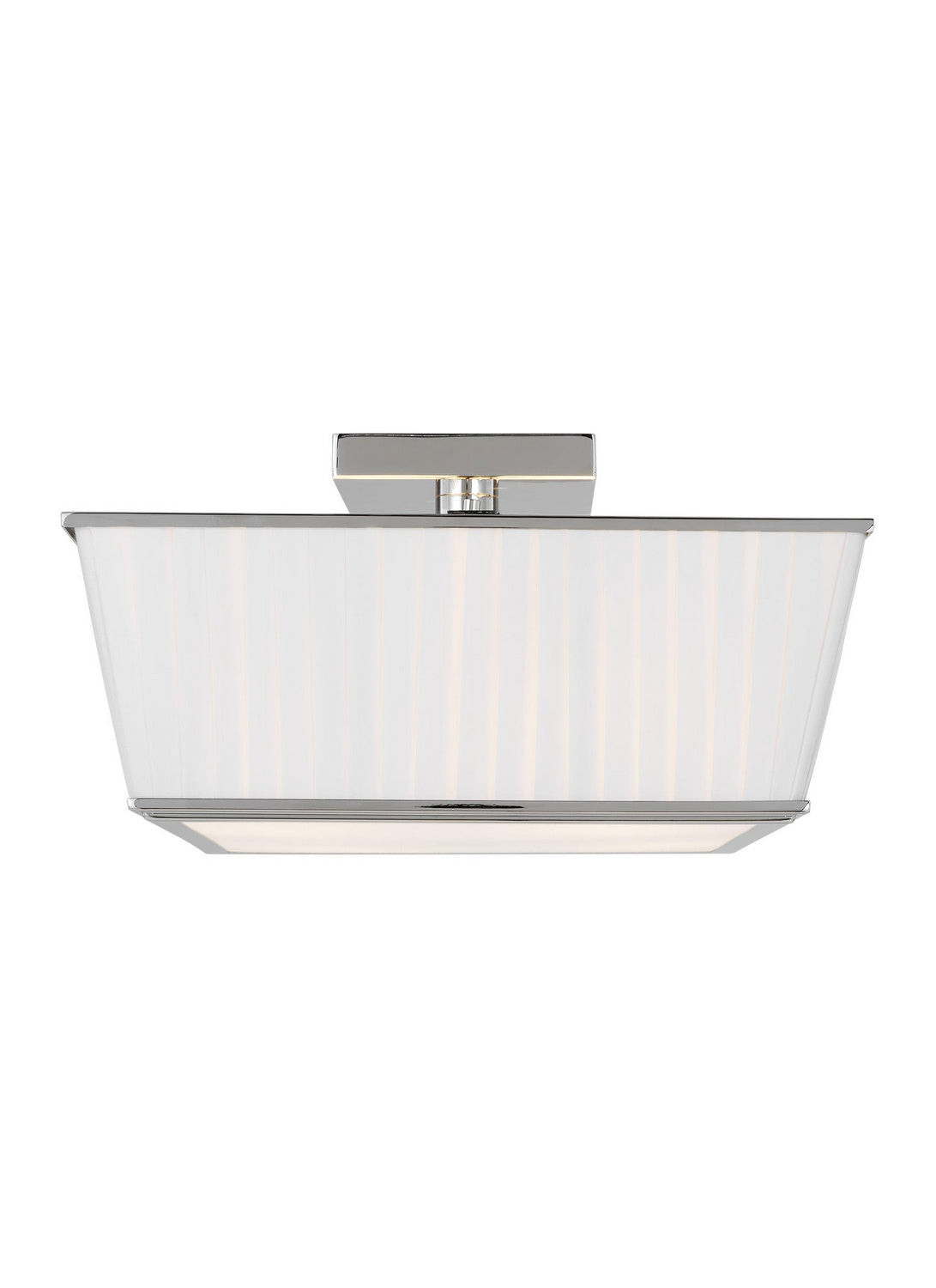 Esther Four Light Flush Mount in Polished Nickel