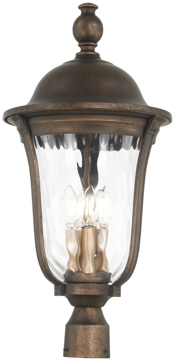 Havenwood Four Light Outdoor Post Mount in Tauira Bronze And Alder Silver