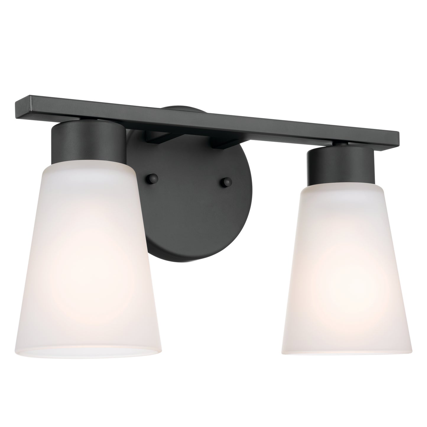 Stamos Two Light Bath in Black