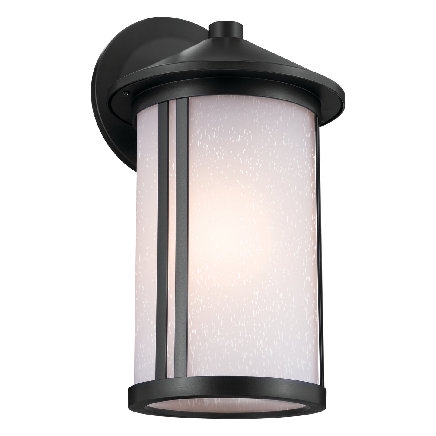 Lombard One Light Outdoor Wall Mount in Black