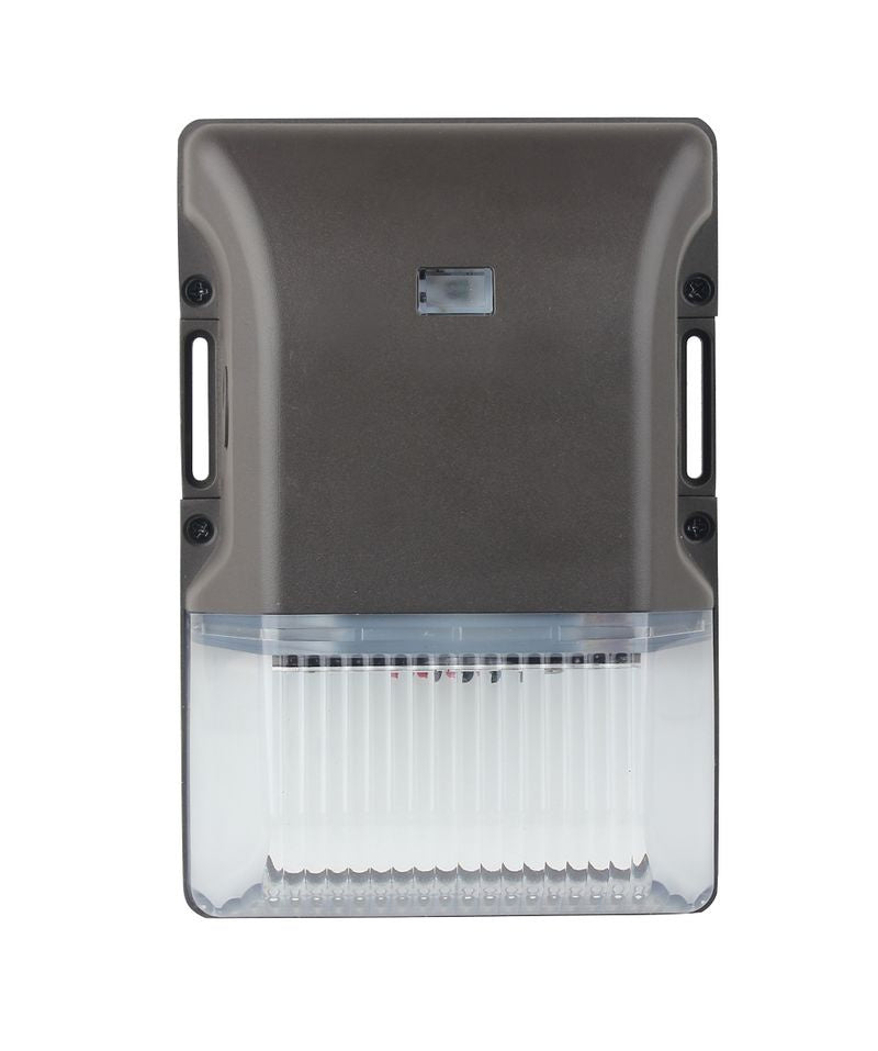 LED Non-Cutoff Wall Pack With Photocell in Dark Bronze