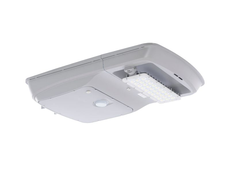 LED Solar Roadway/Flood Lights in Light Grey
