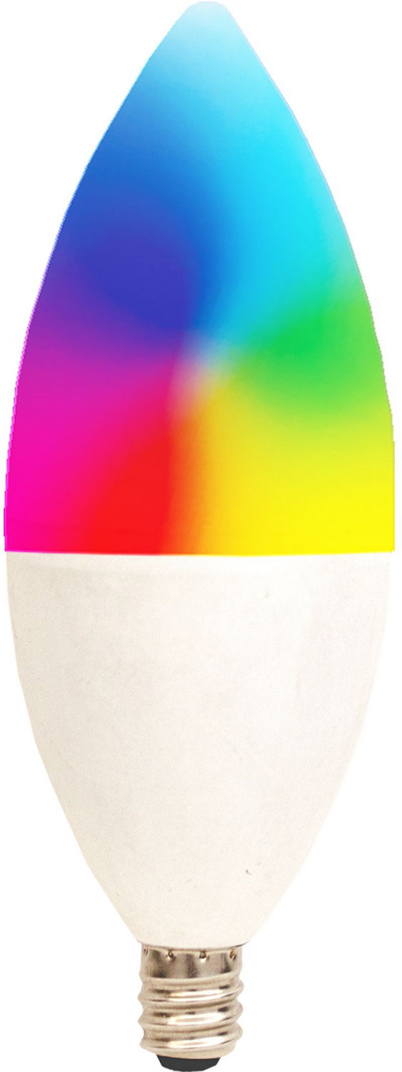 (4-Pack) Bluetooth Wg App Compatible Rgbw E12 Lamp in White