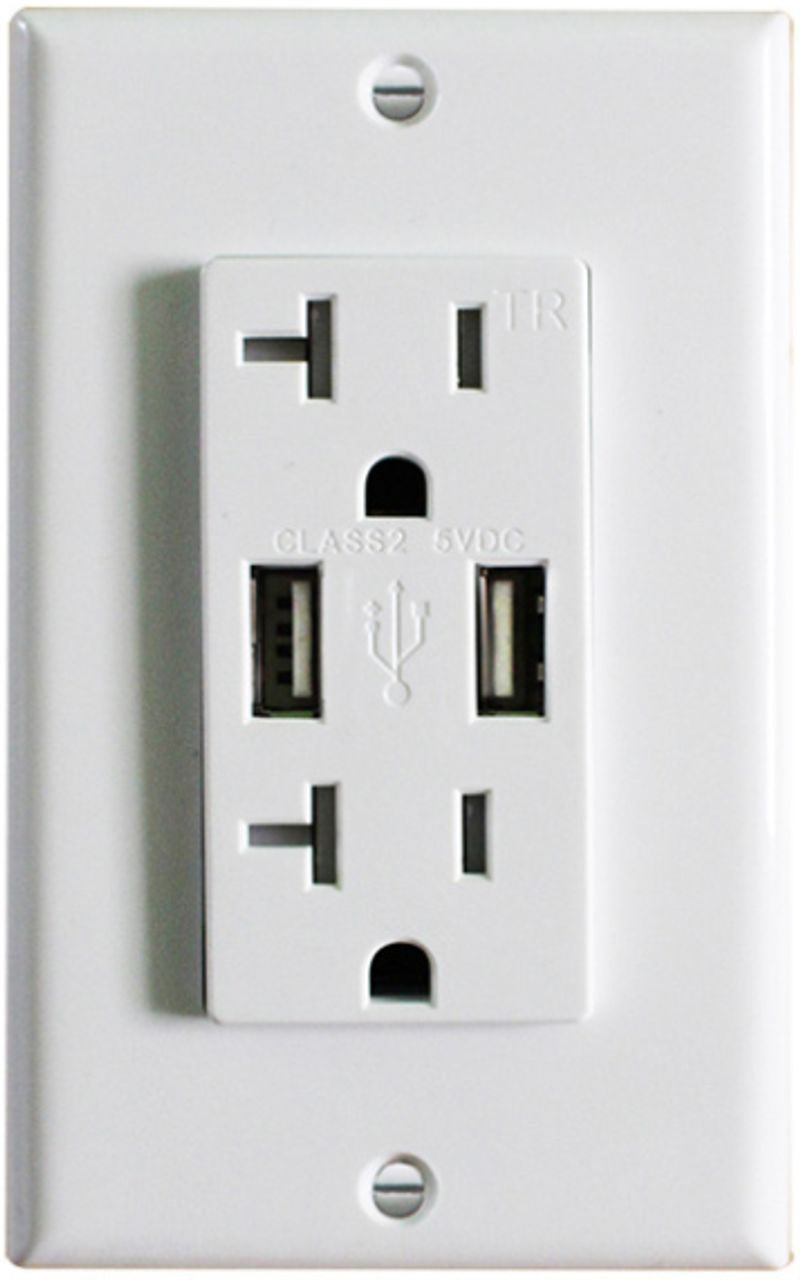 Usb Port in White