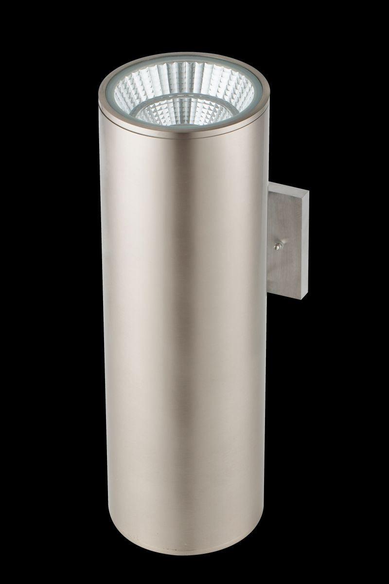 LED Cylinder Light in Brushed Nickel