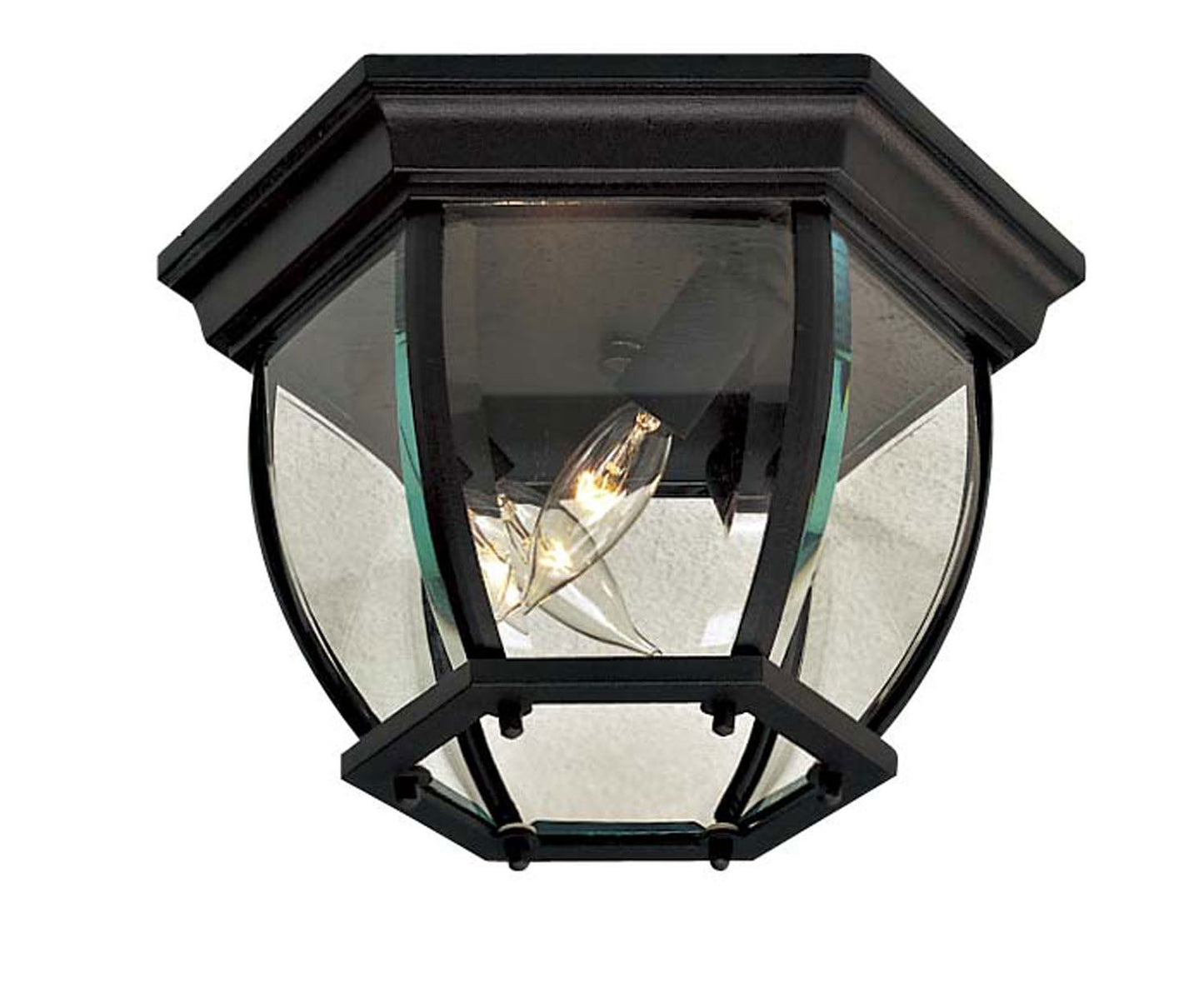 Wyndmere Three Light Flush Mount in Black