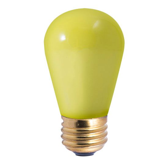 11W S14 SIGN CERAMIC YELLOW E26 130V