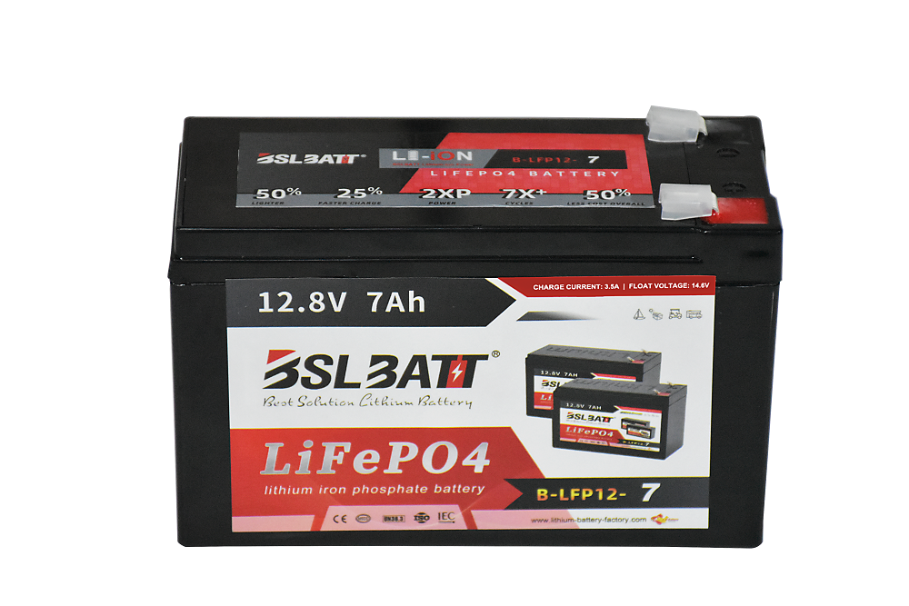 BSLBATT 12V 7Ah LiFePO4 Rechargeable Lithium Iron Phosphate