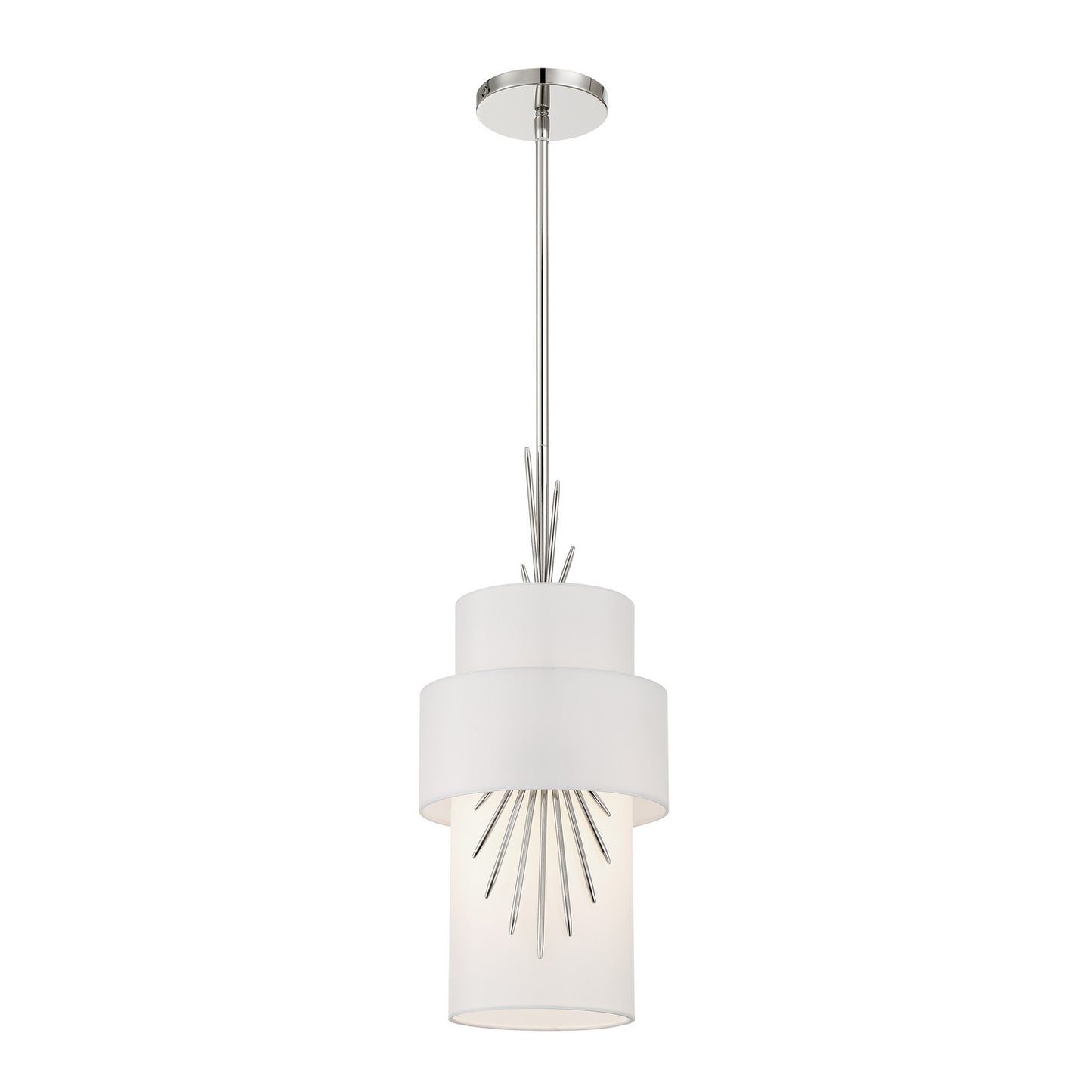 Gramercy by Robin Baron One Light Mini Pendant in Polished Nickel