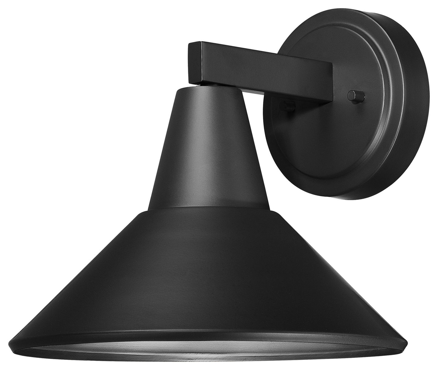 Bay Crest One Light Wall Mount in Coal Black