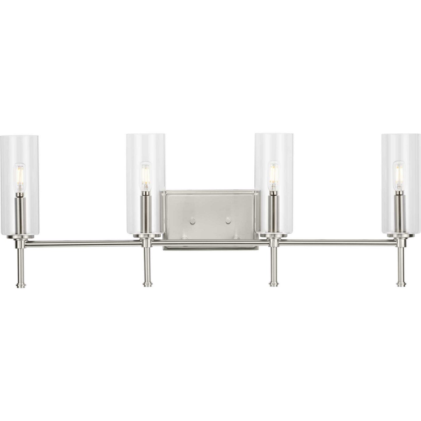 Elara Four Light Bath Vanity in Brushed Nickel