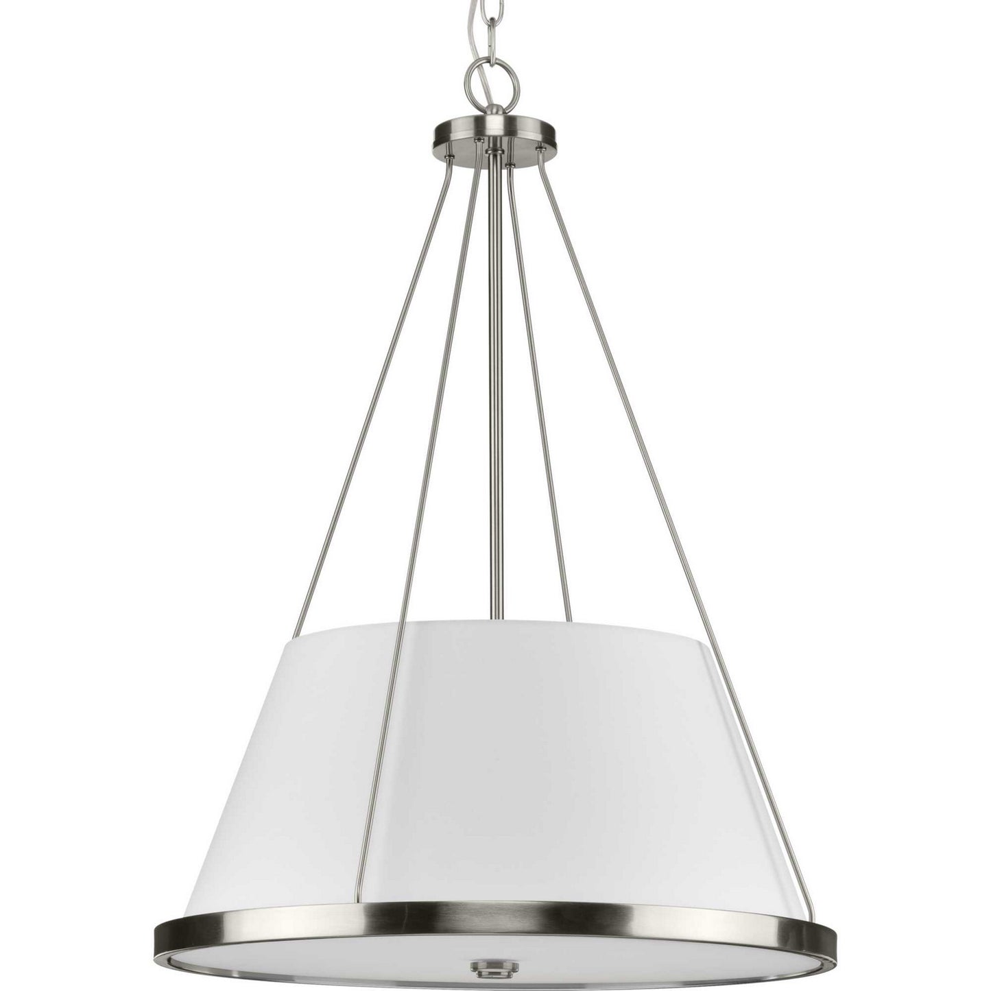 Saffert Three Light Pendant in Brushed Nickel