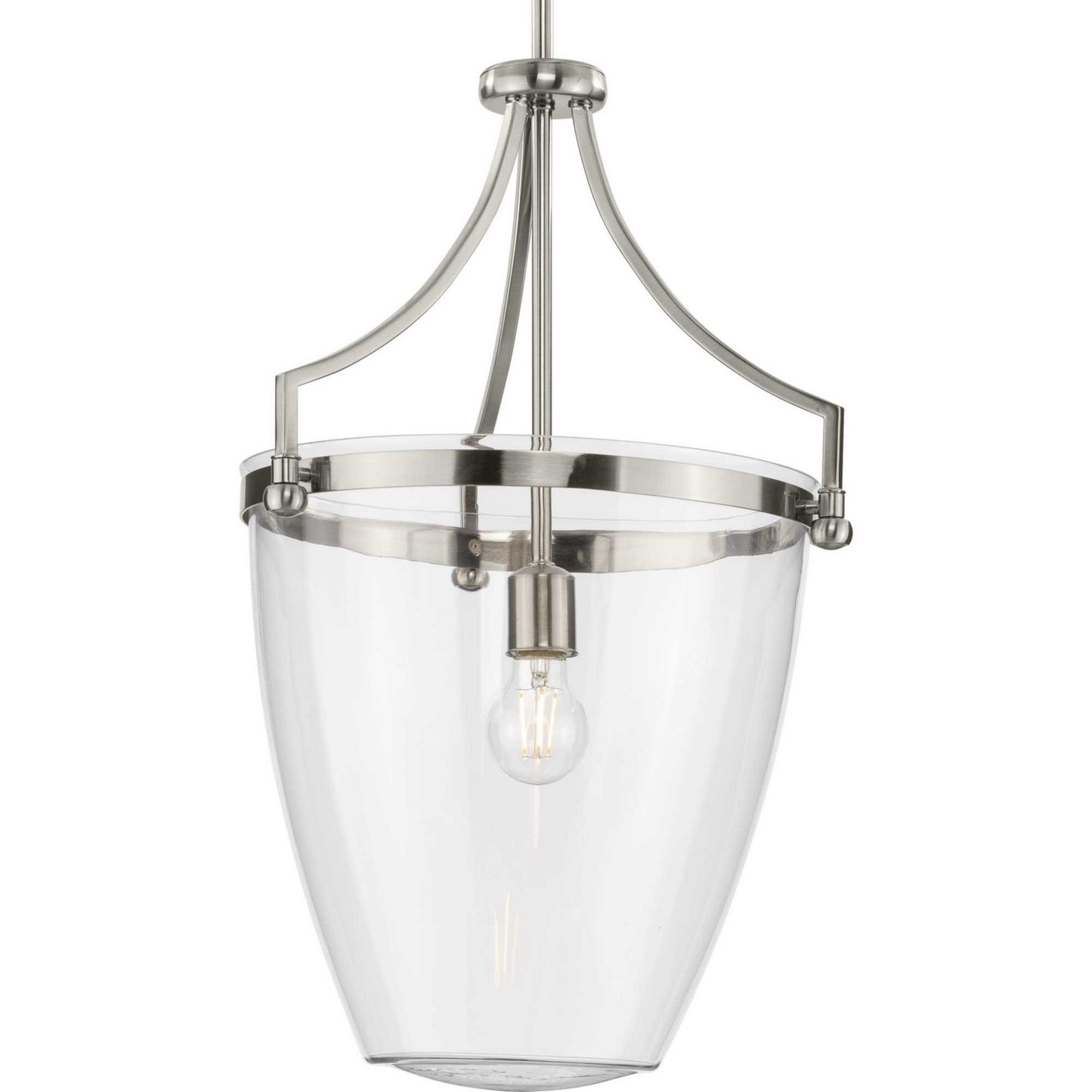Progress Lighting - P500361-009 - One Light Pendant - Parkhurst - Brushed Nickel