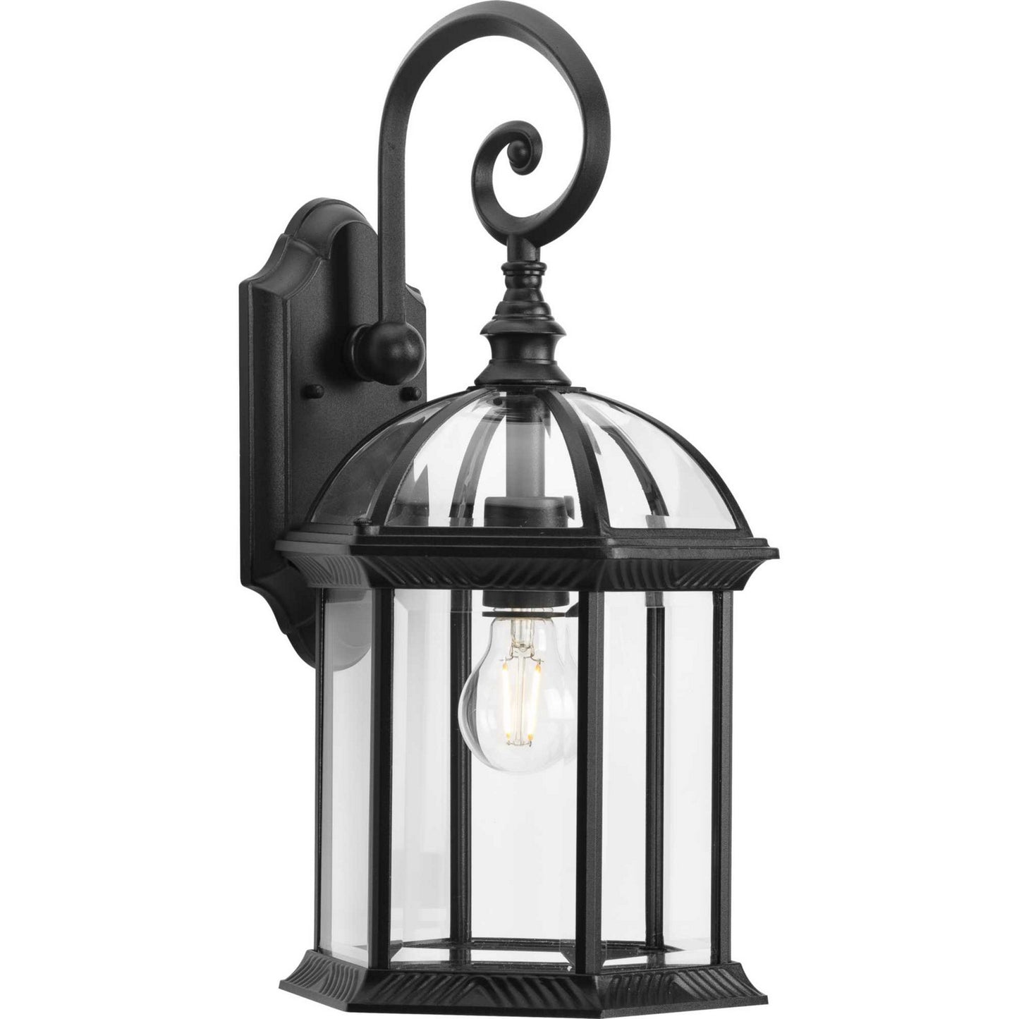 Dillard One Light Outdoor Wall Lantern in Black