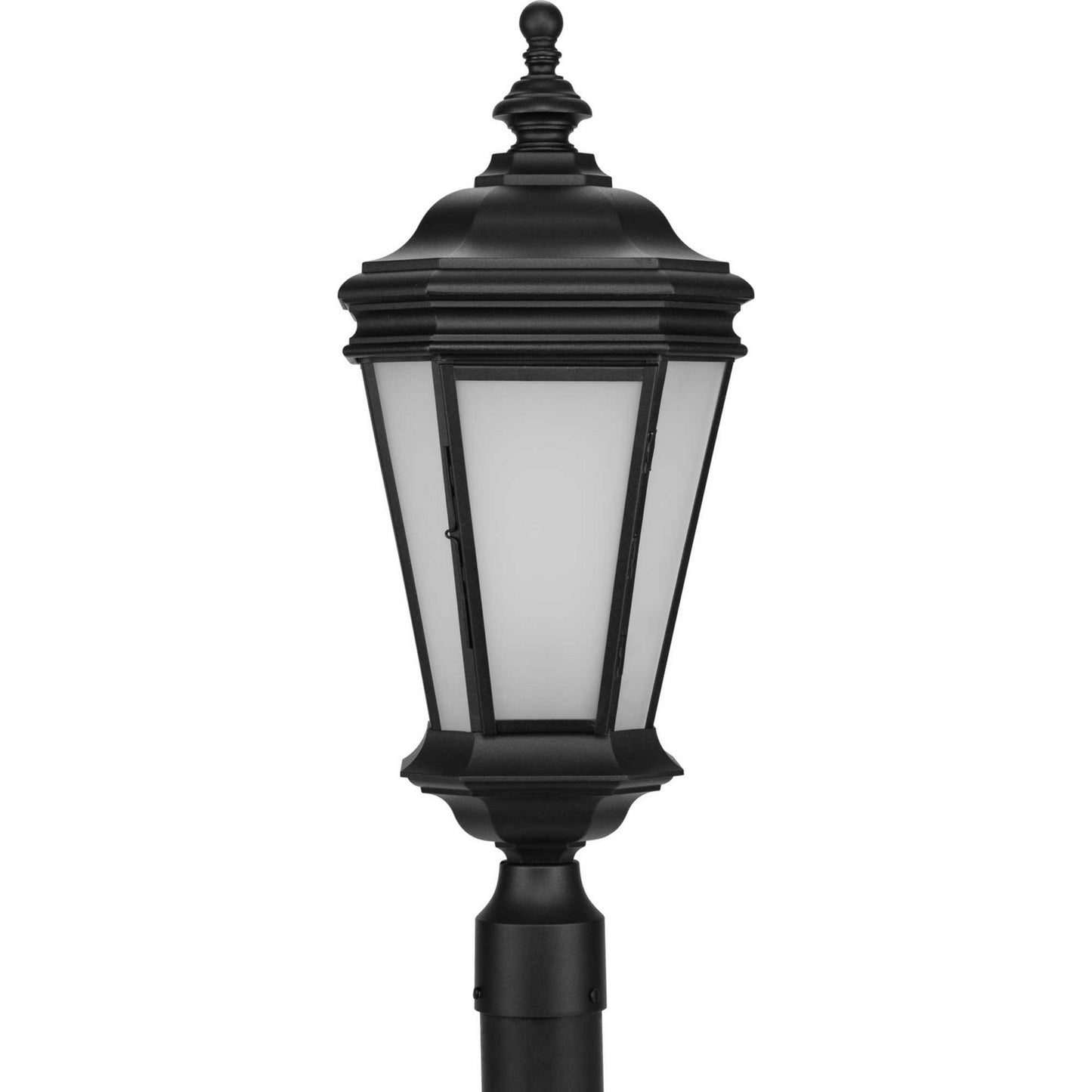 Crawford One Light Outdoor Post Mount in Black
