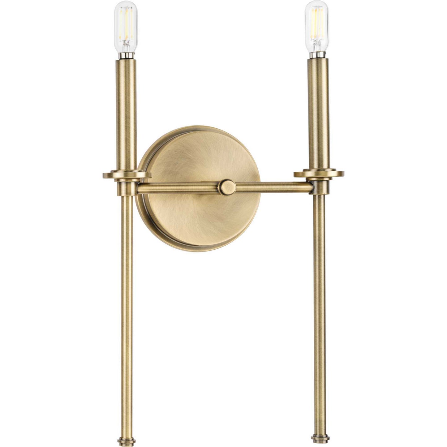 Elara Two Light Wall Bracket in Vintage Brass