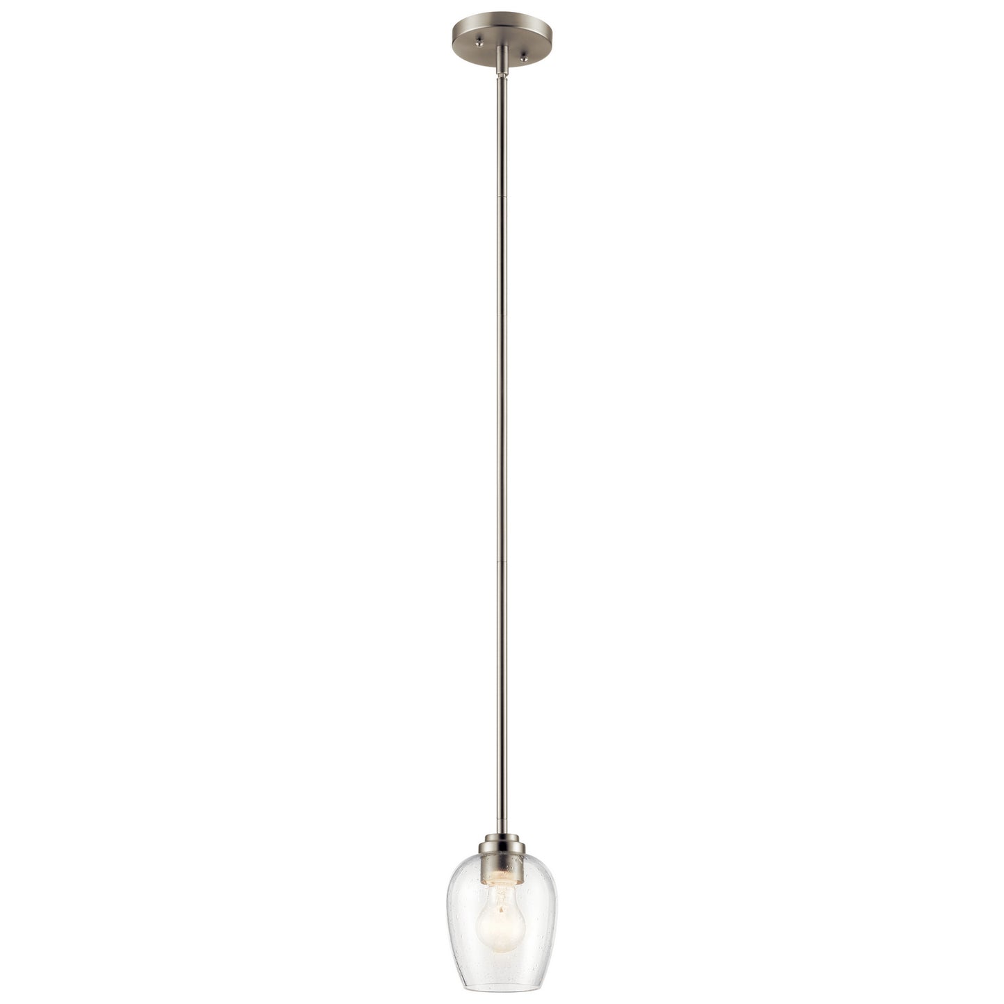 Valserrano One Light Mini Pendant in Brushed Nickel