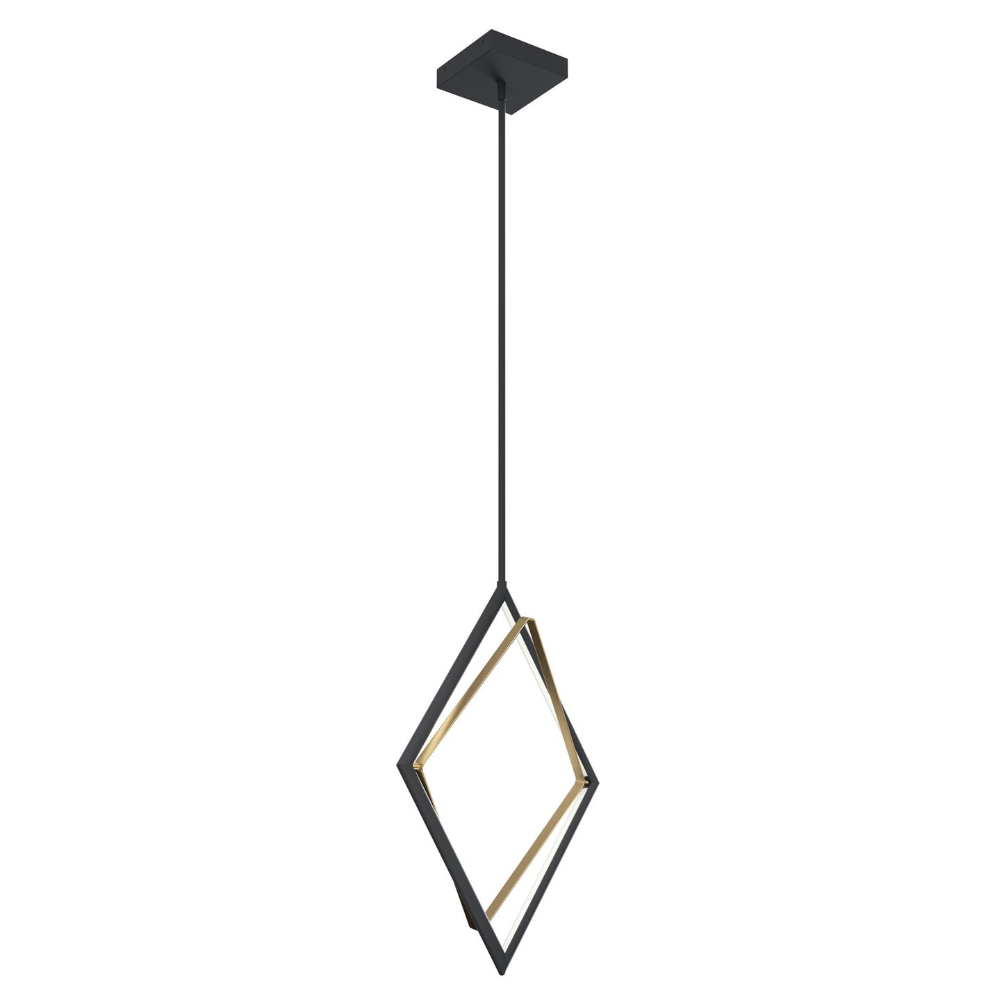 Darski LED Pendant in Matte Black