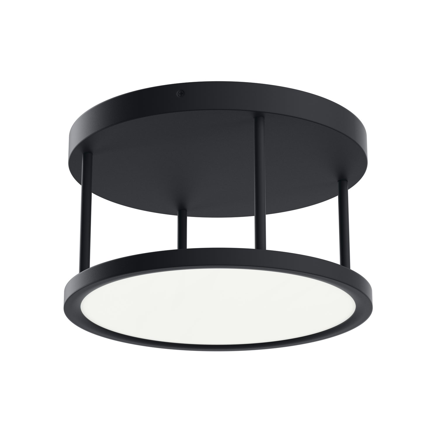 Lavi LED Semi Flush Mount in Matte Black