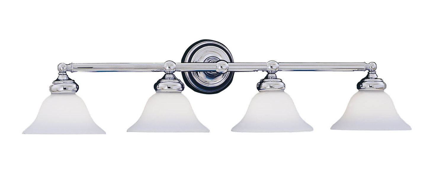 Opal Essence Four Light Bath Bar in Chrome