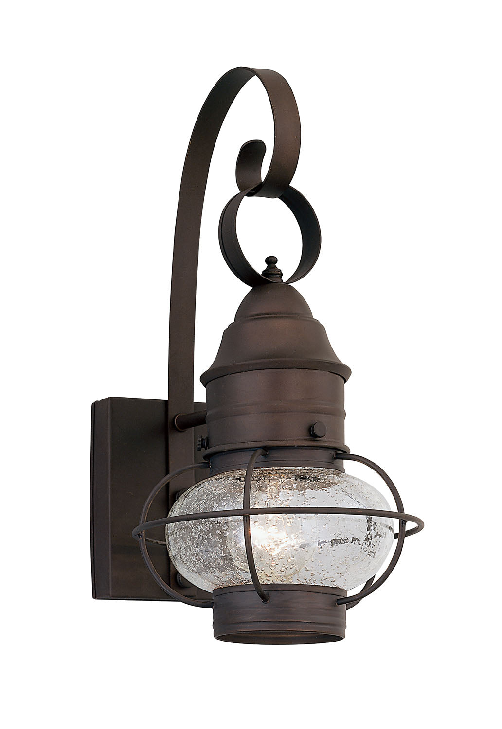 Nantucket One Light Wall Lantern in Rustique