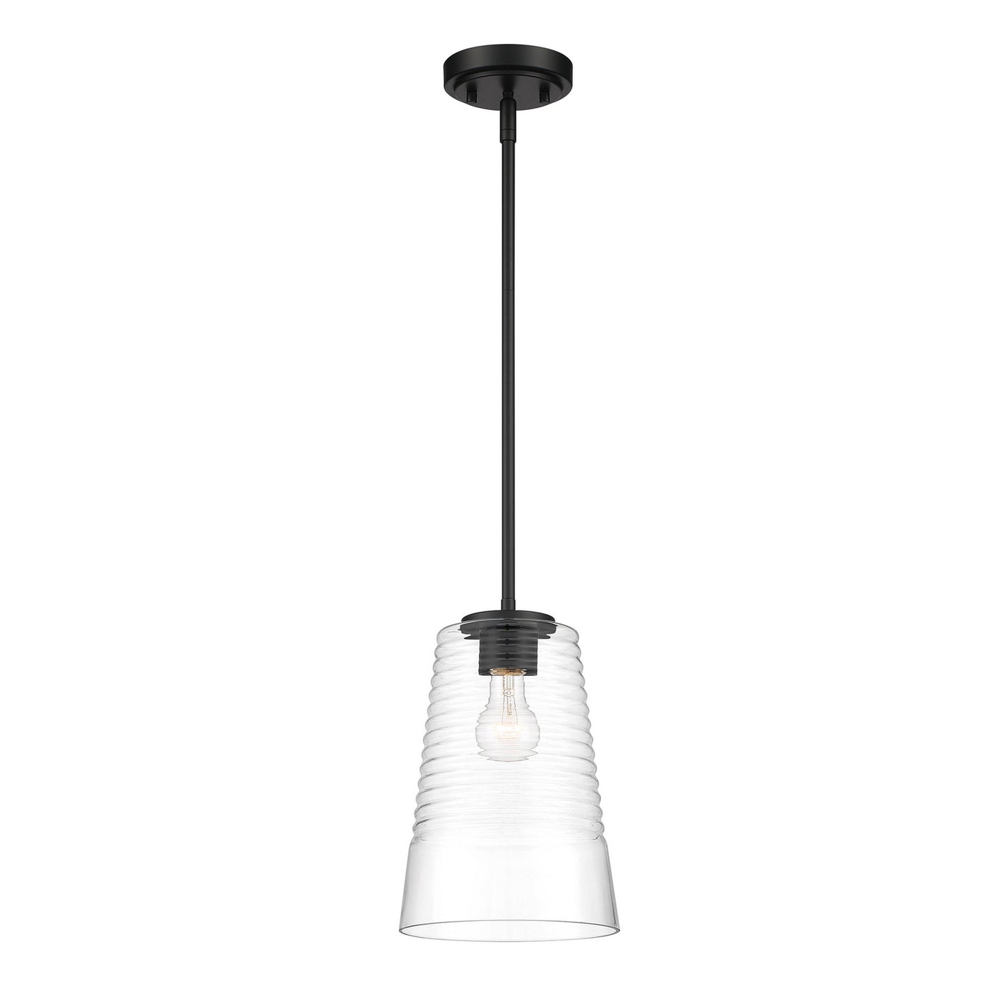 Ingo One Light Pendant in Matte Black
