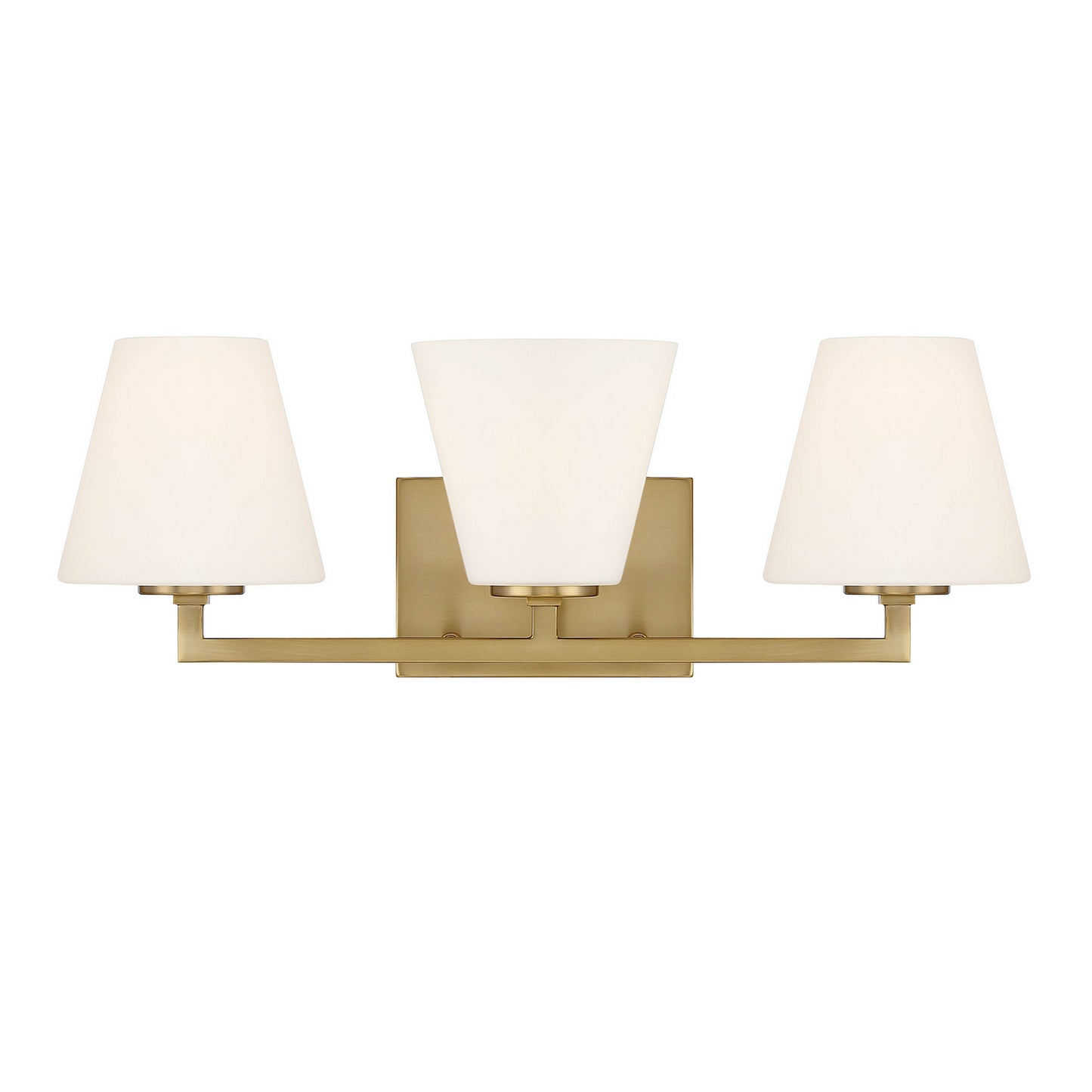 Palmyra Three Light Vanity in Brushed Gold